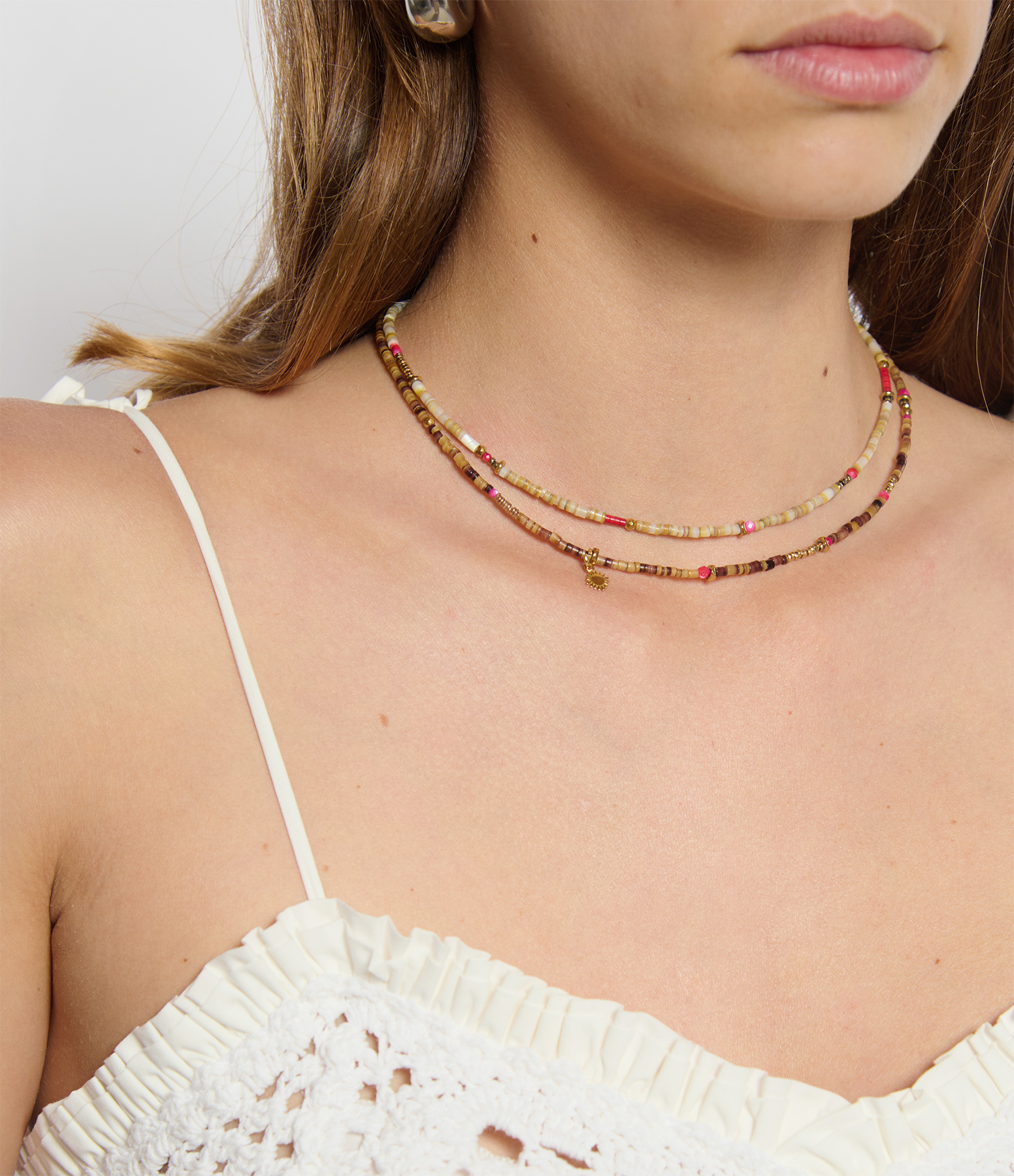 Stromboli Necklace – Brown and Red
