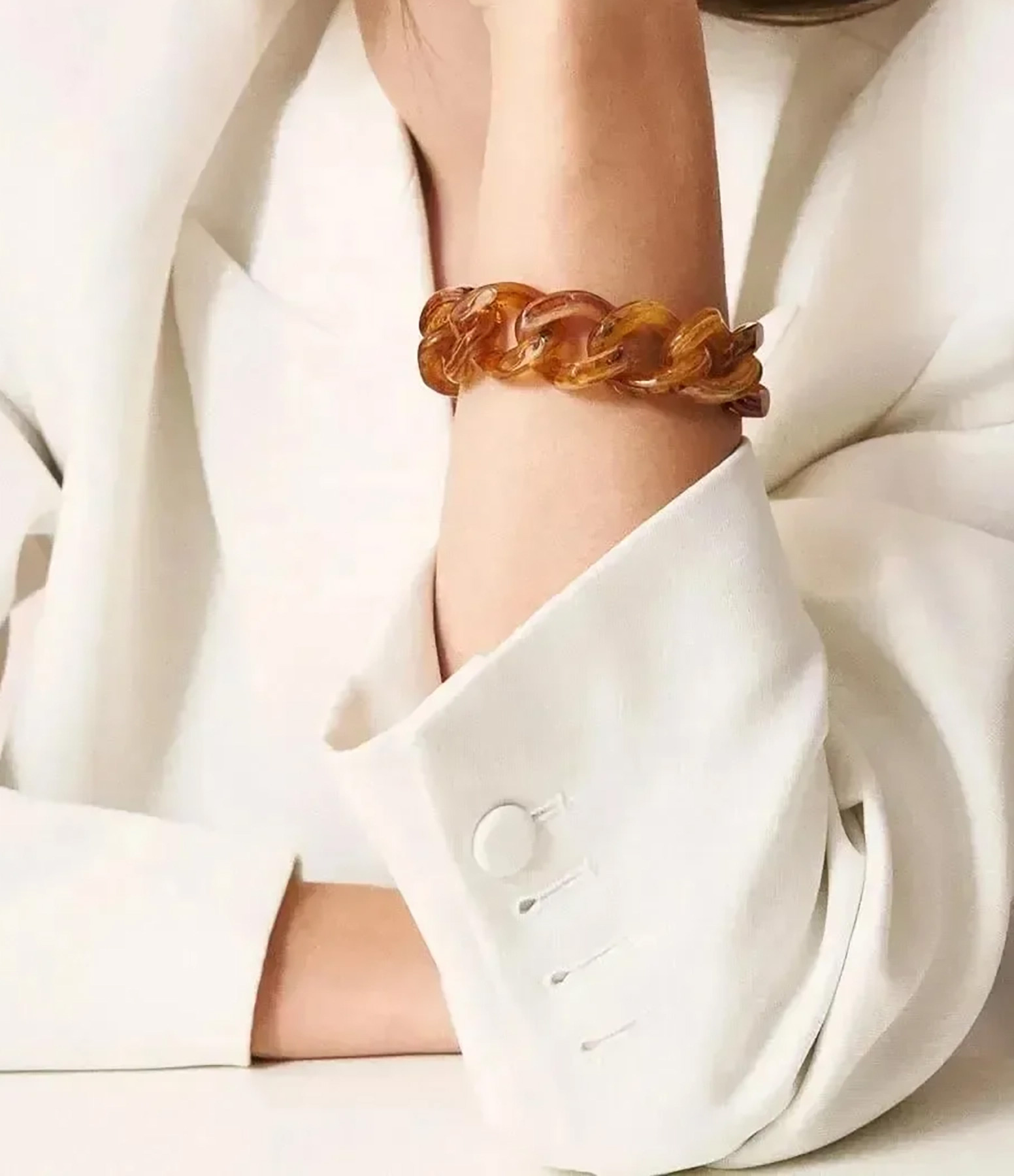 Bernstein Flat Chain Bracelet