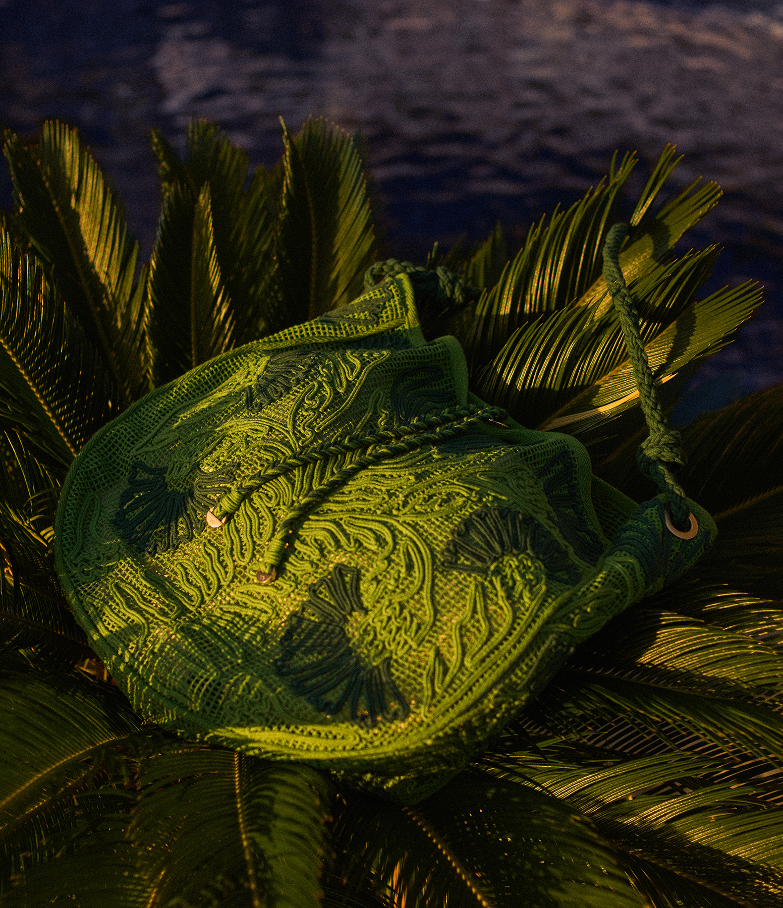 Green Mesh Bag, Deià Collection