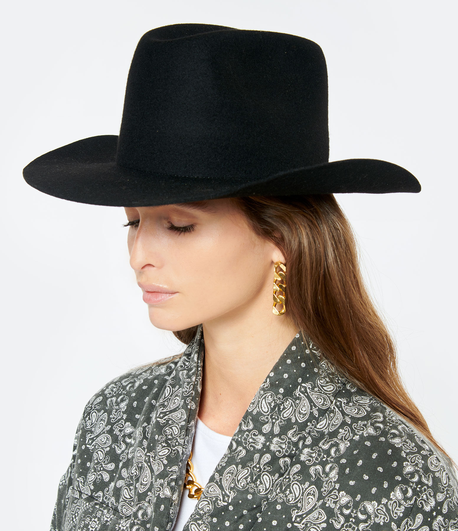 Willy Black Wool Hat