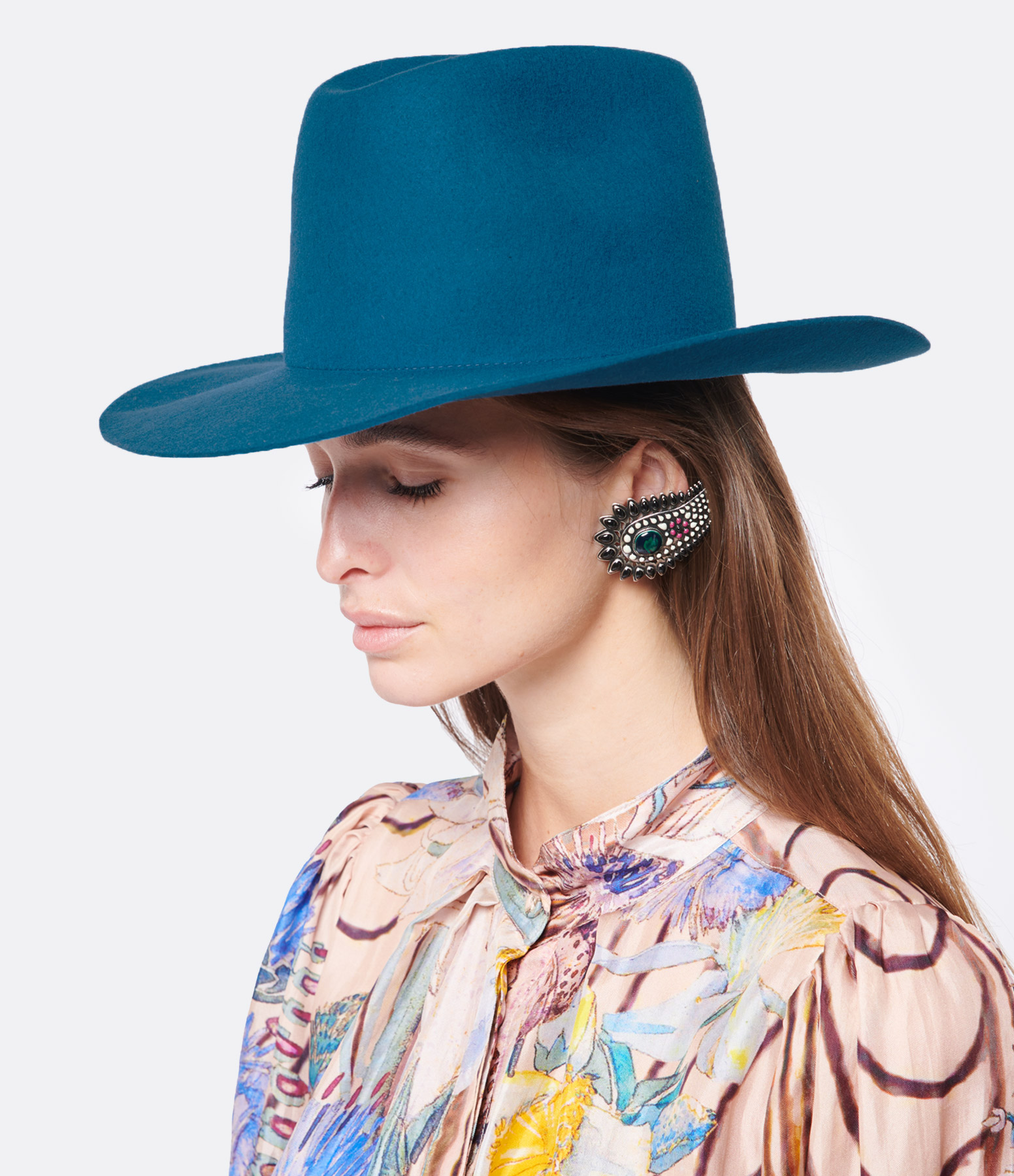 Willy Blue Denim Wool Hat