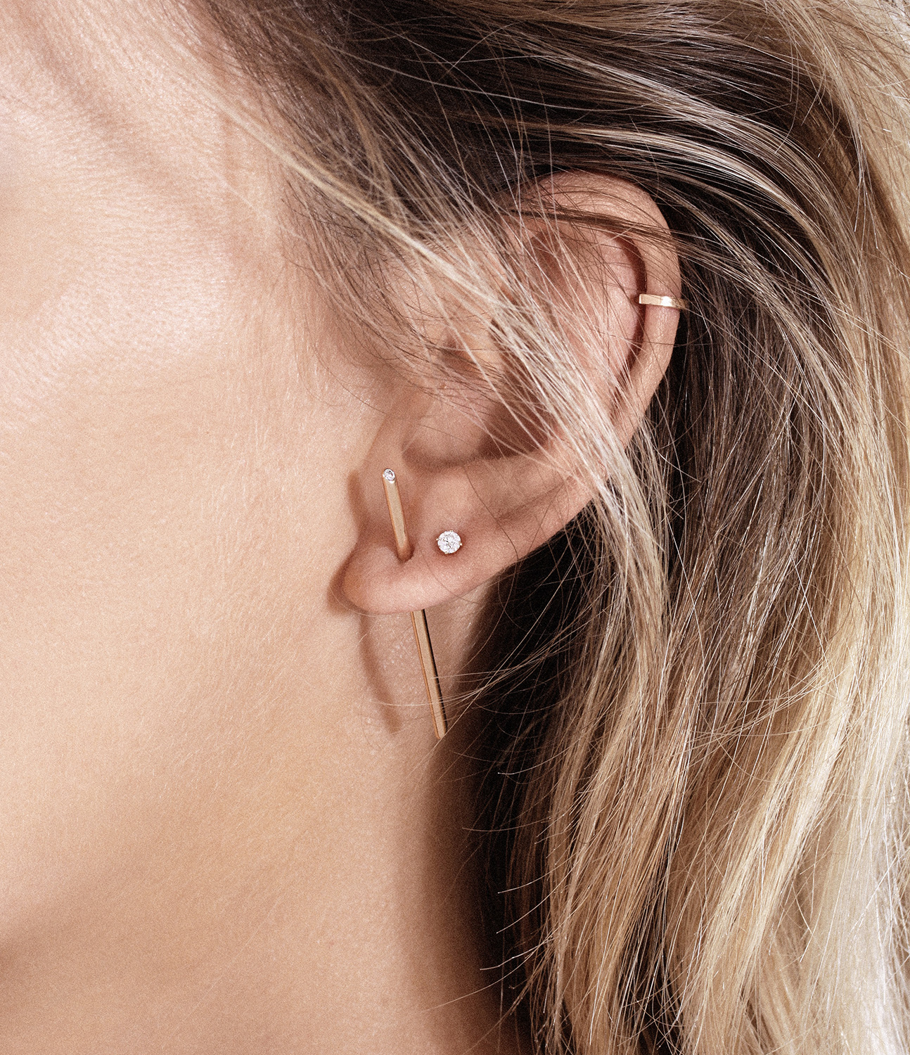 Masai Diamond Rose Gold Earring (sold individually)