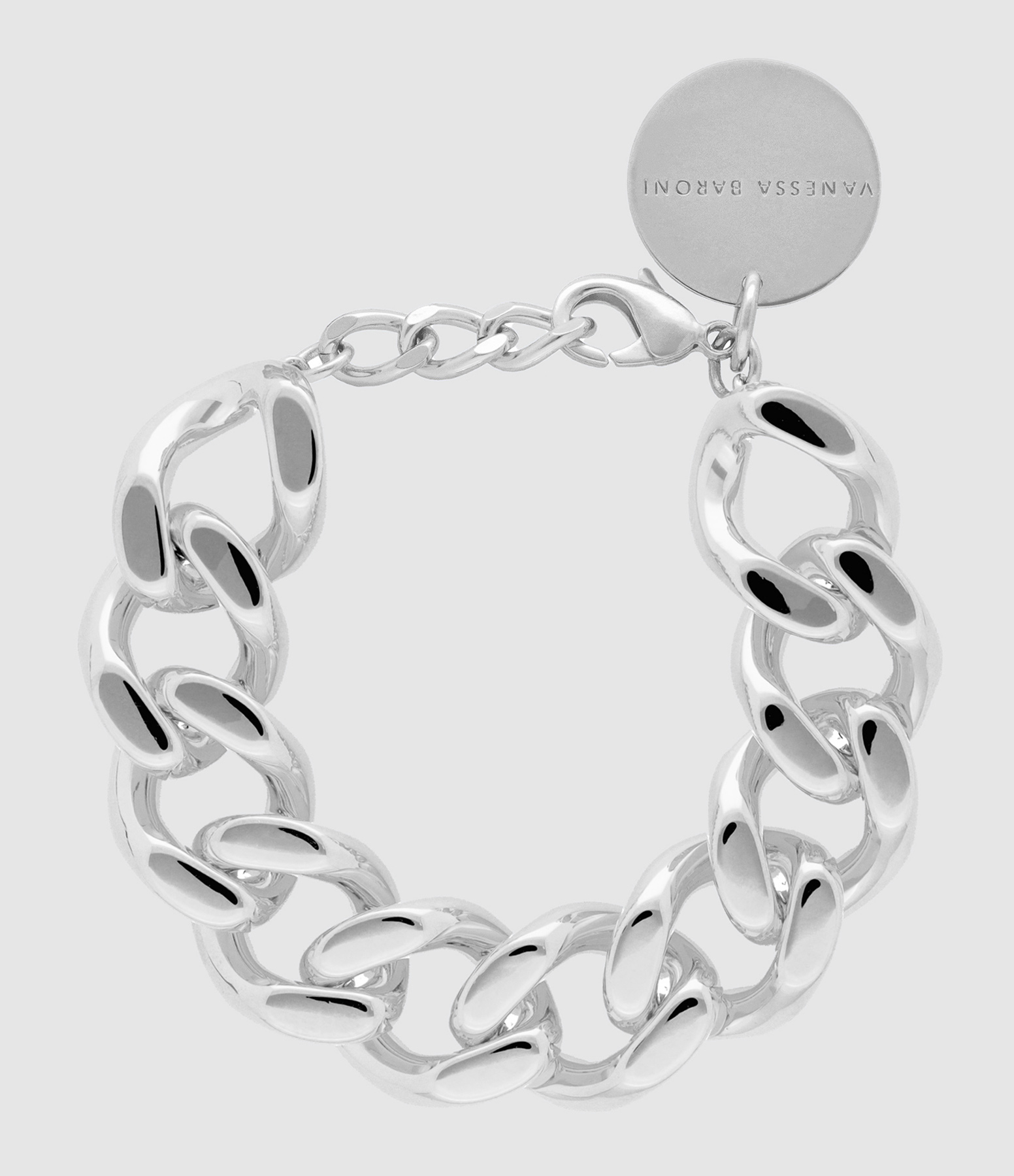 Mini Flat Chain Silver Bracelet