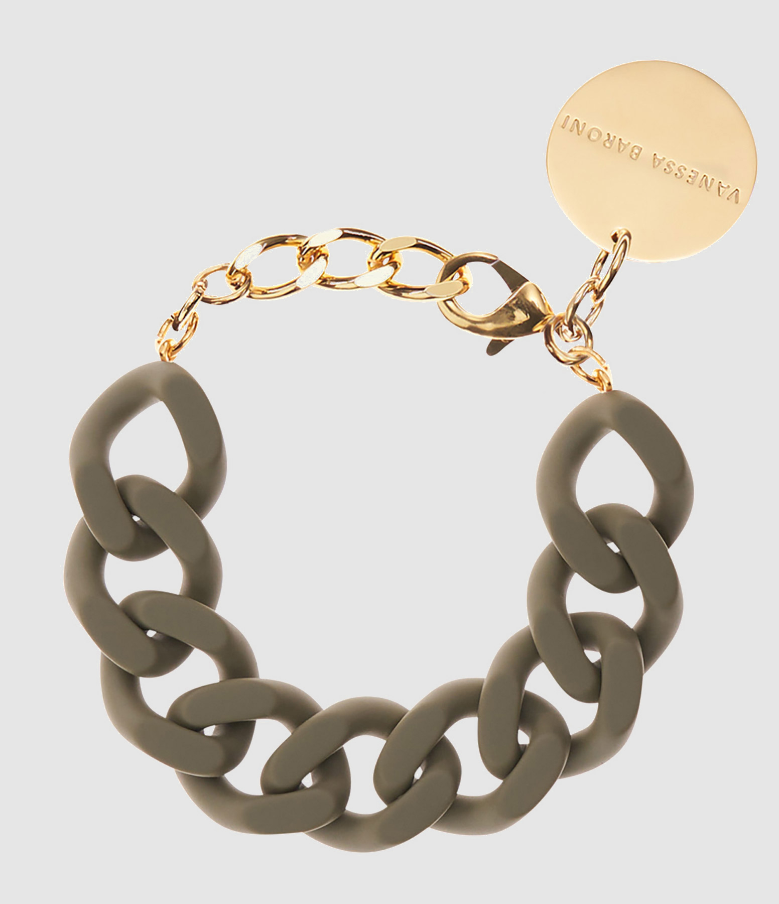 Flat Matt Olive Bracelet