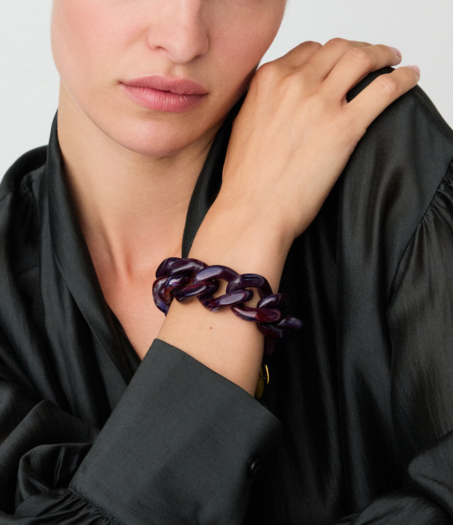 Great Aubergine Marble Bracelet