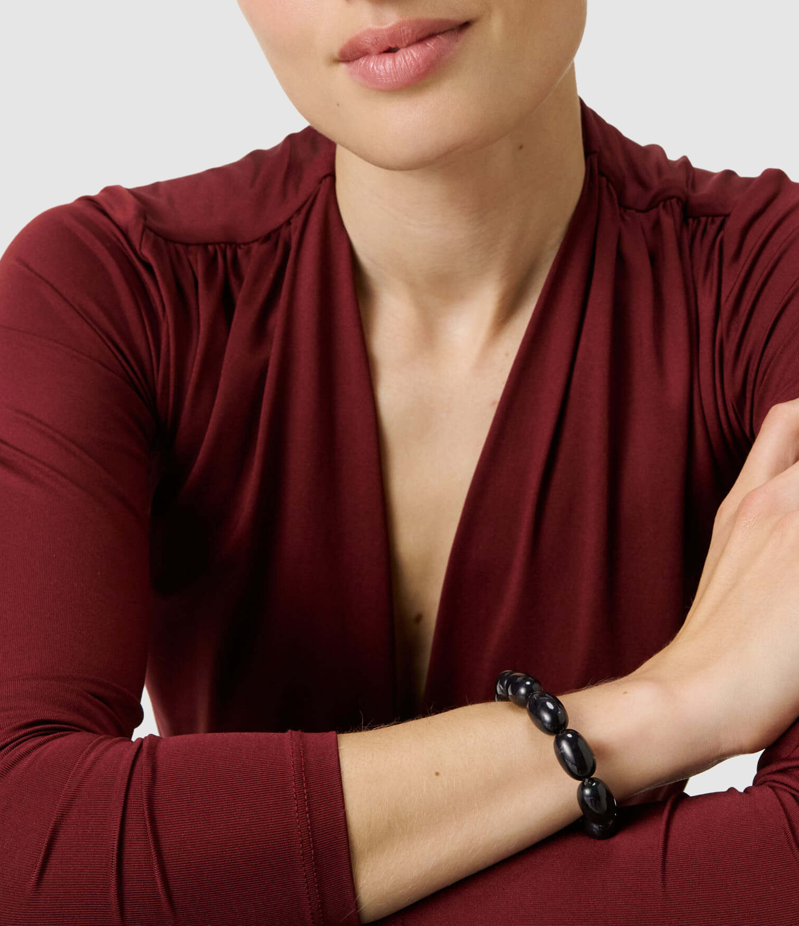 Olive Flex Black Universe Marble Bracelet