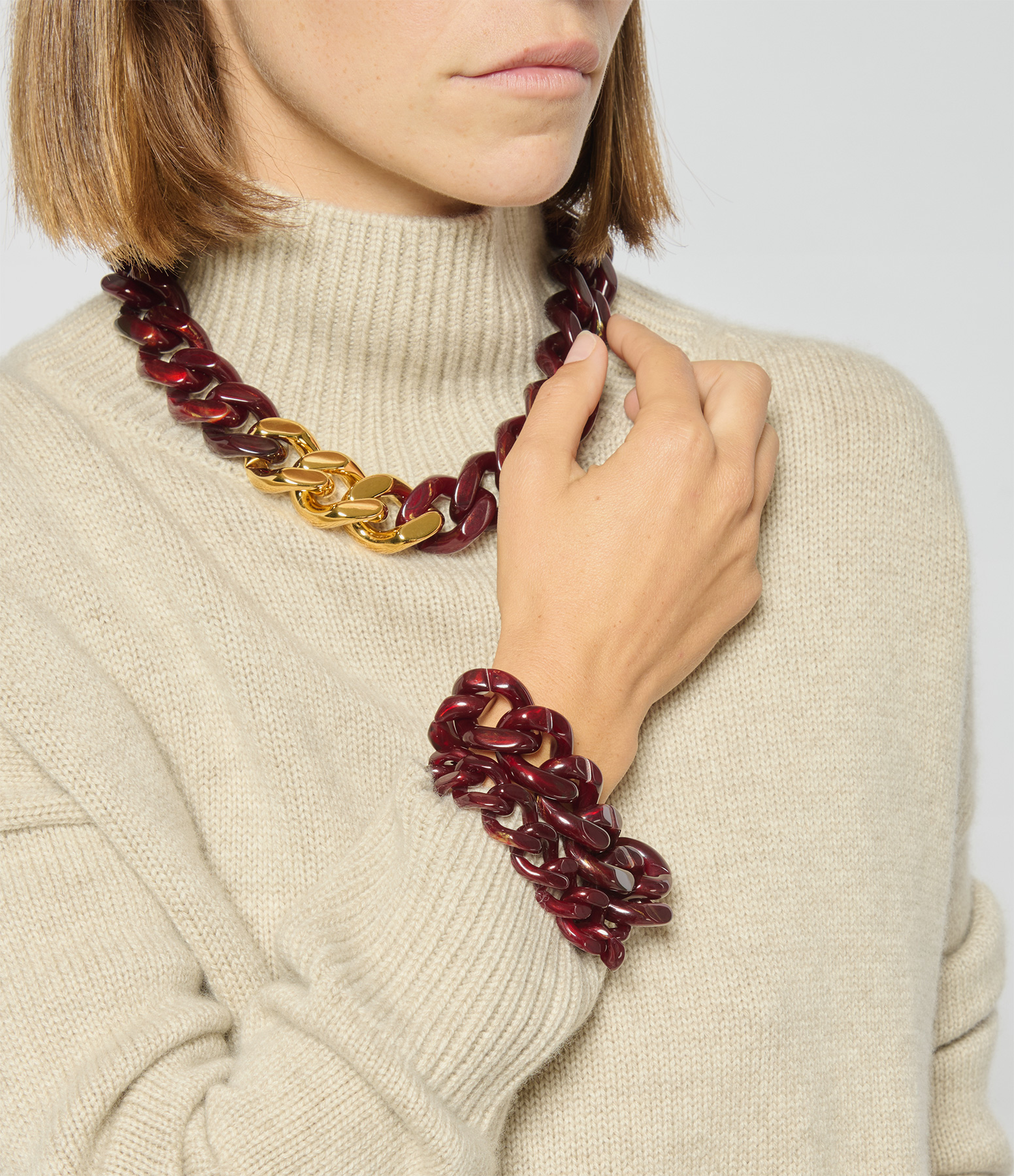 Great Bordeaux Marble Bracelet