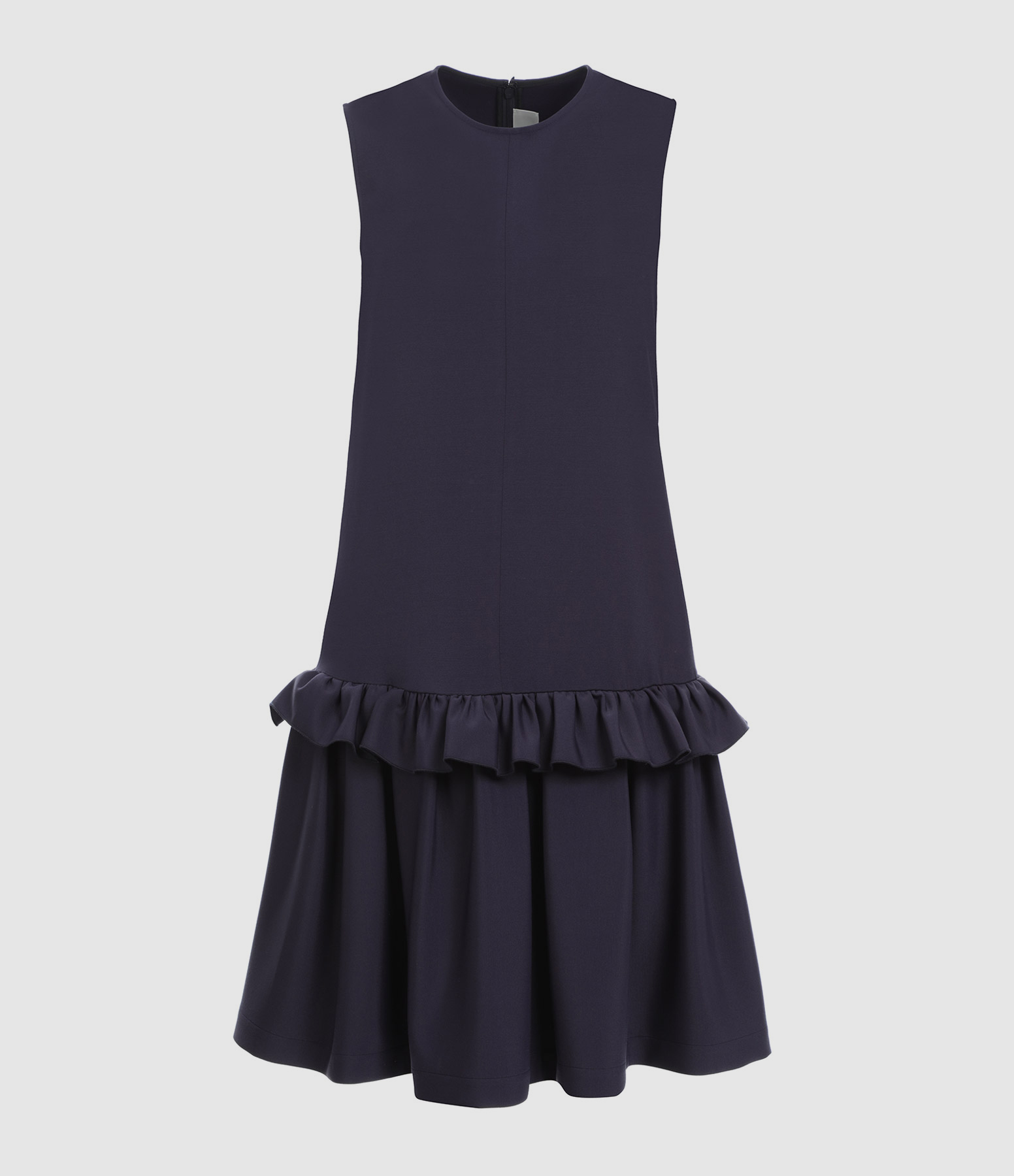 Midnight Blue Ruffled Dress