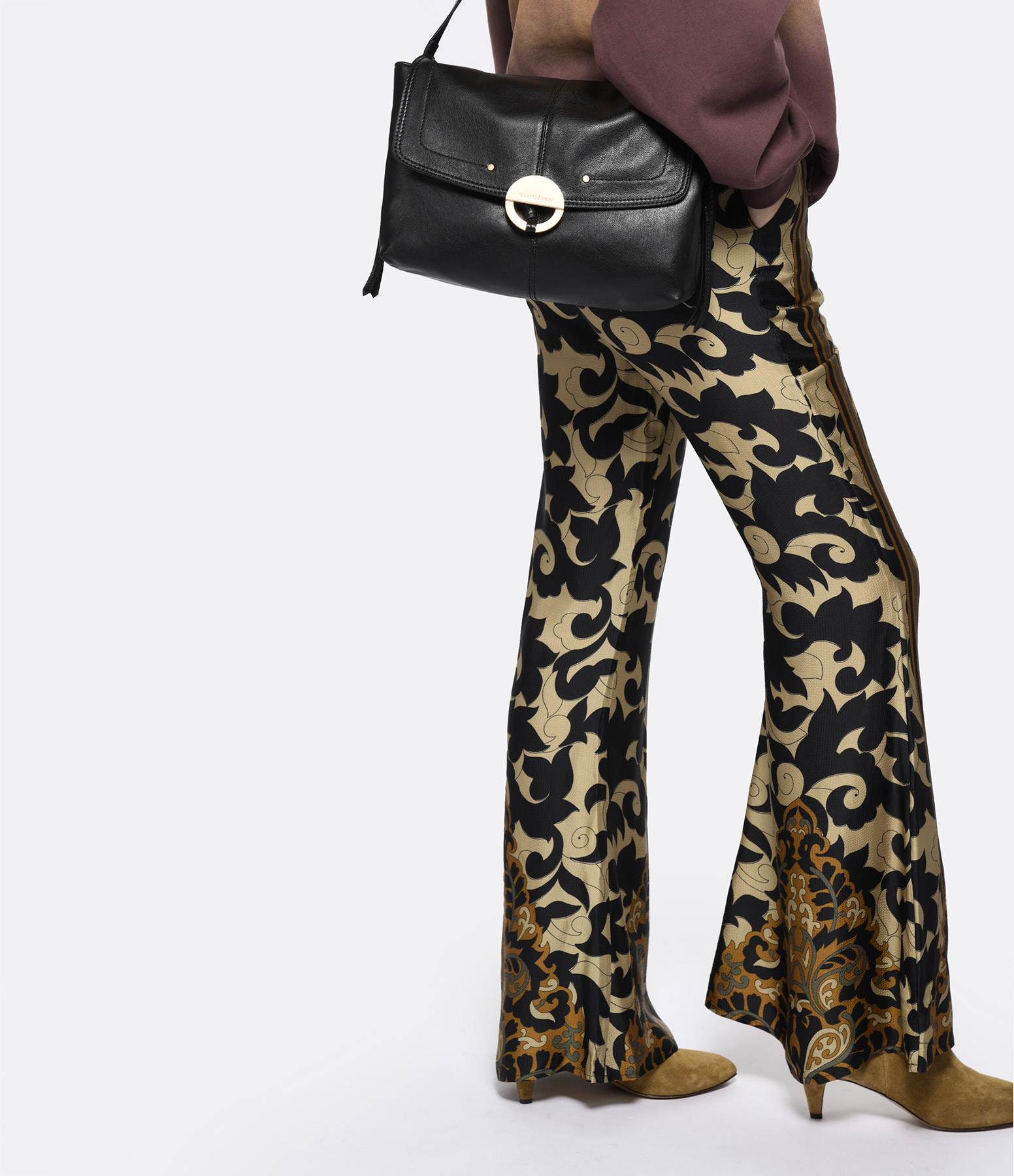 Othilia Large Black Leather Bag