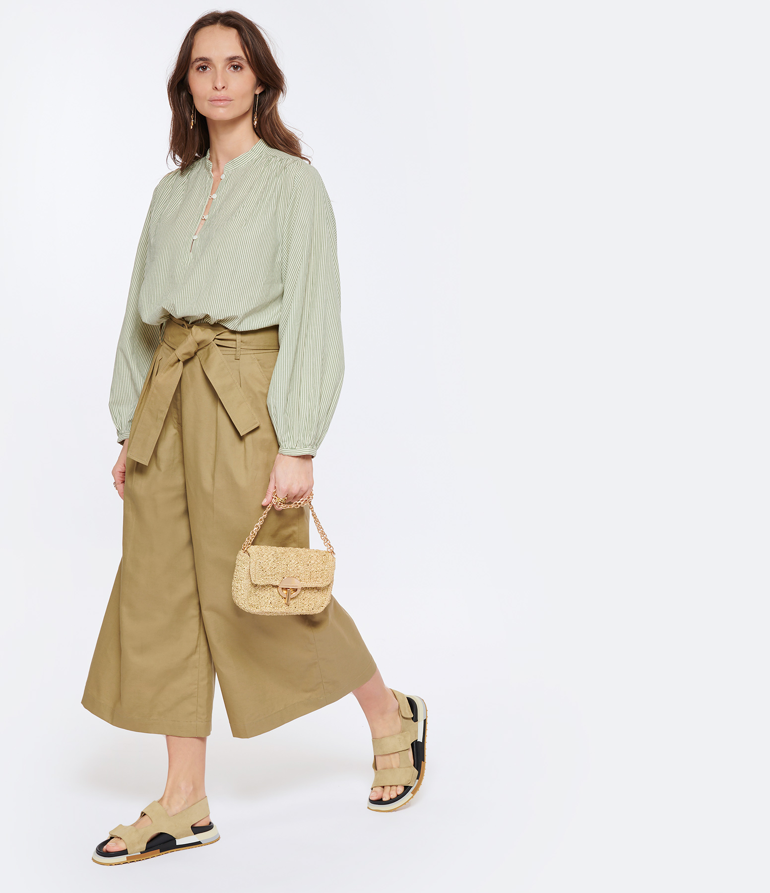 Leo Cotton Khaki Trousers