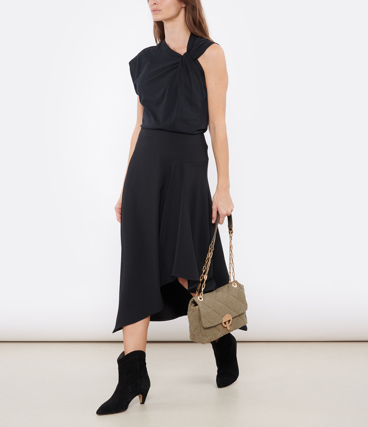 Bess Black Long Skirt, Christmas Collection