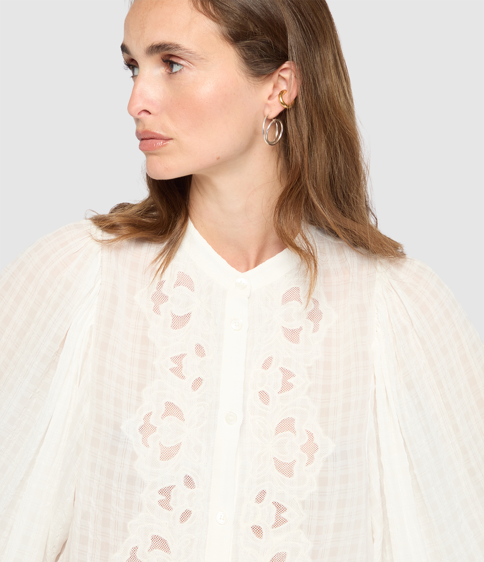 Haldo Ecru Blouse