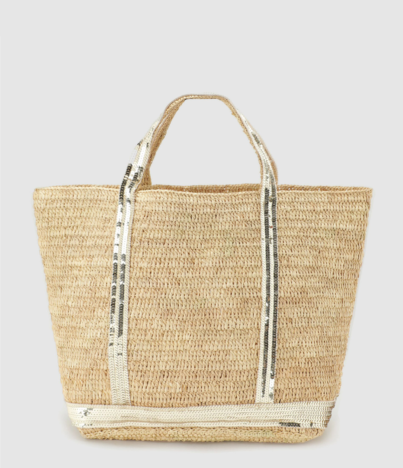 Raphia M Gold Tote Bag
