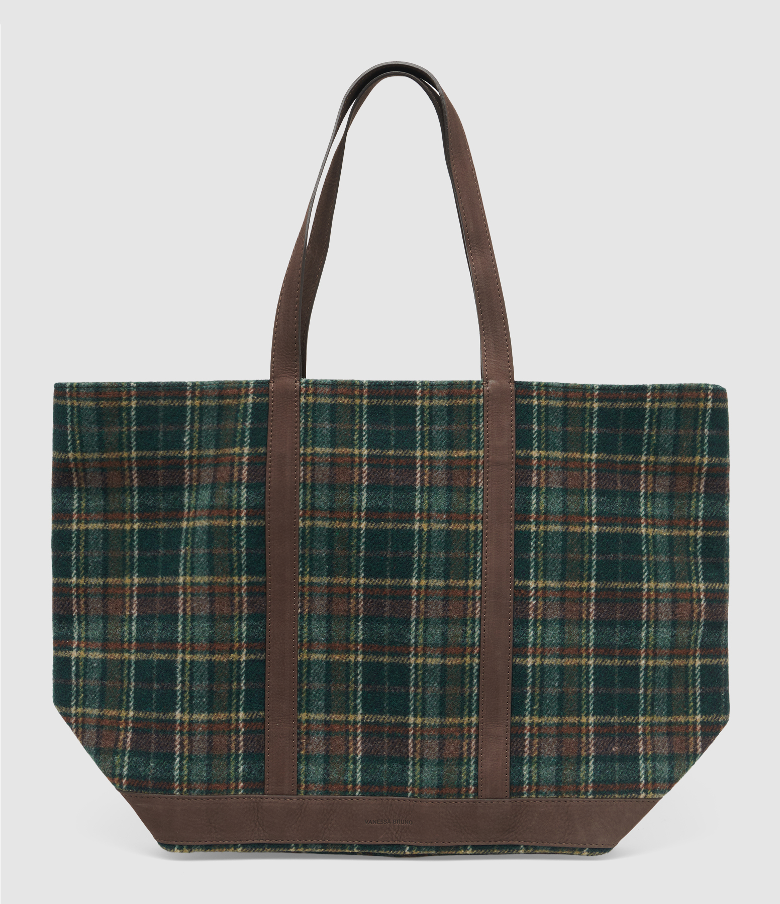 Green L Zipped Tote Bag