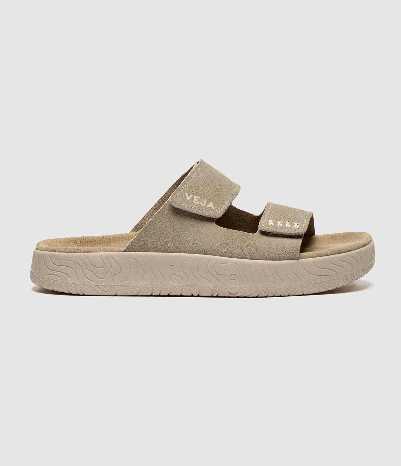 Etna Mules in Taupe and Almond