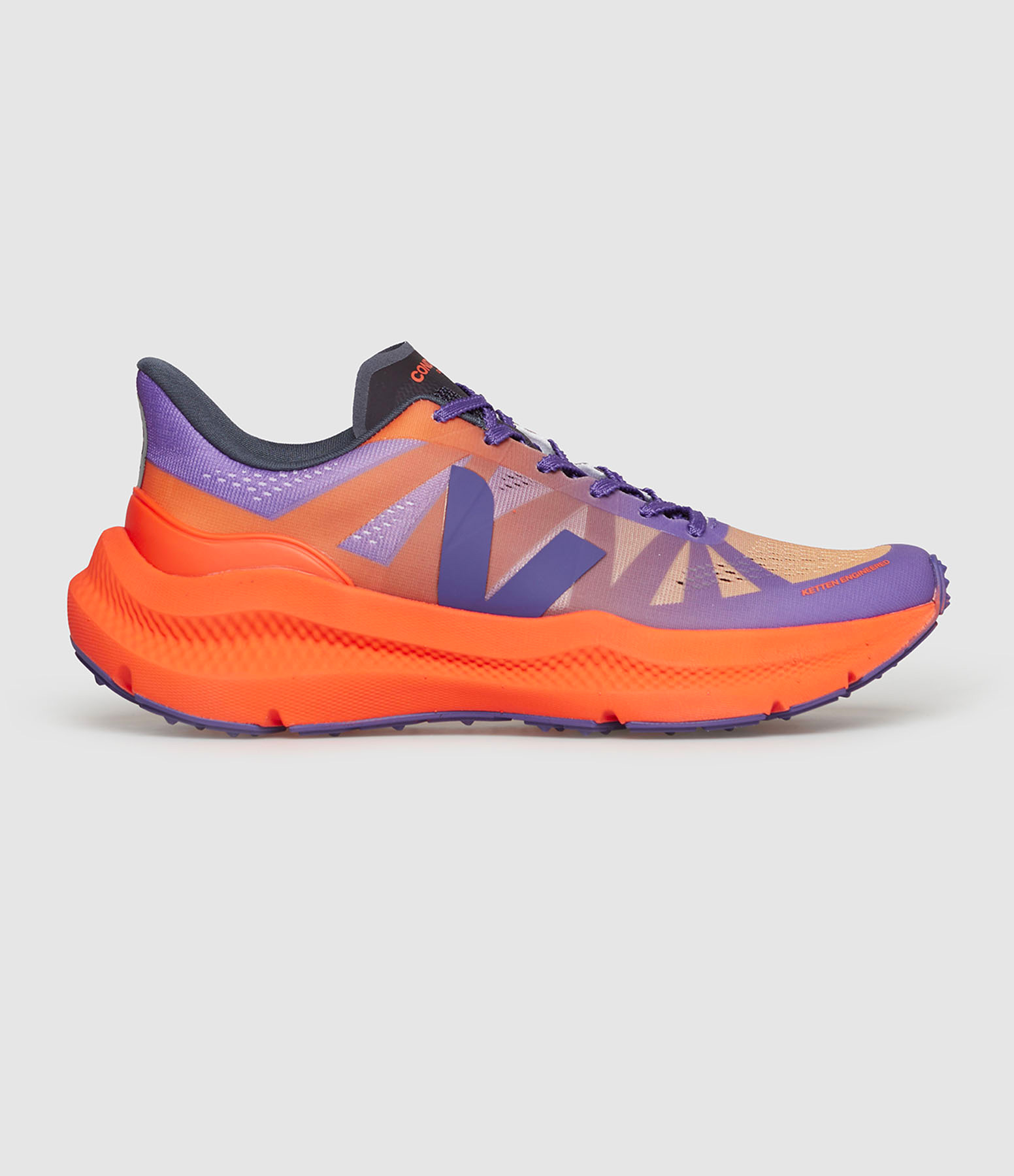 Condor Gradient Purple and Neon Orange Trainers
