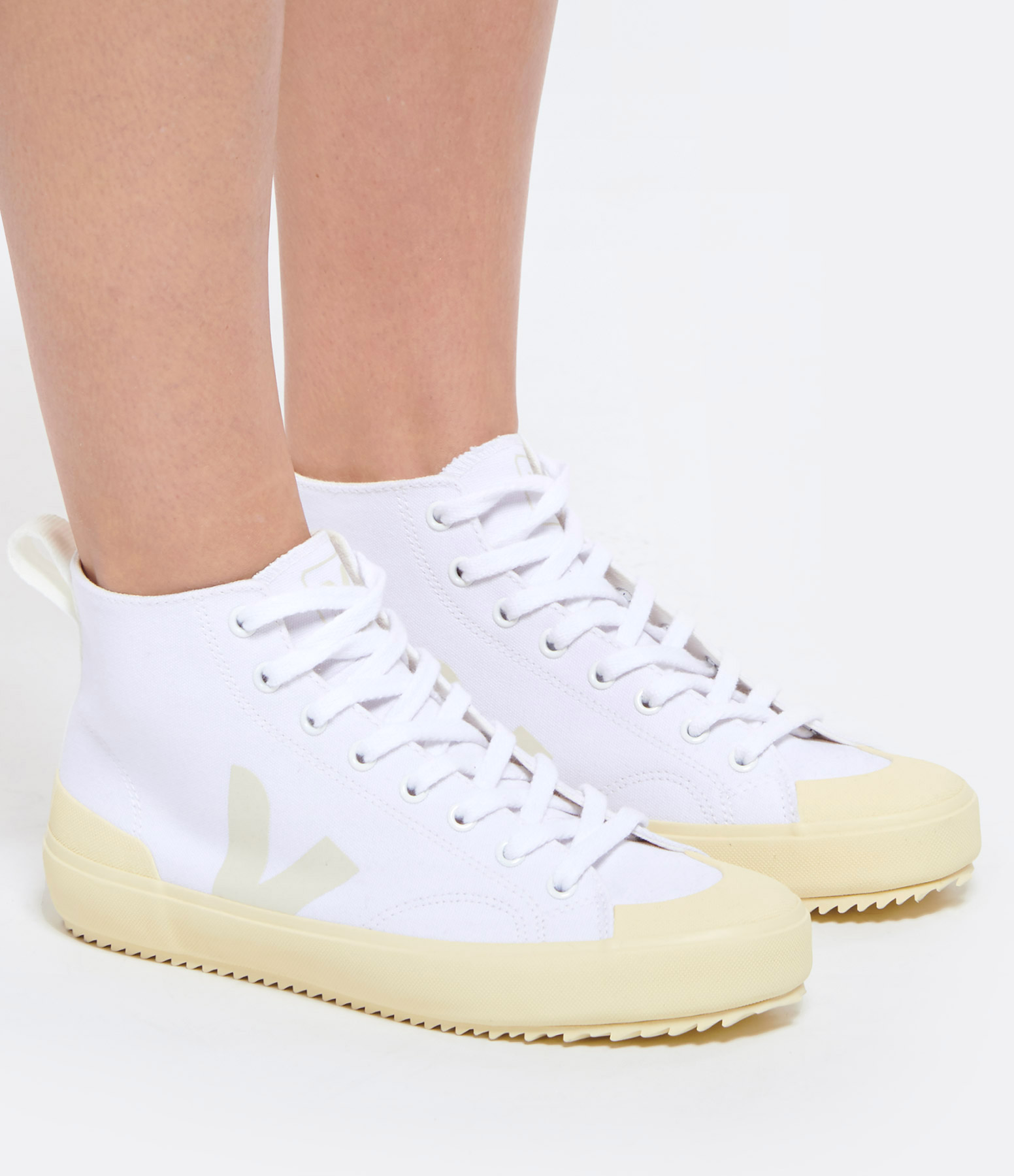 Nova HT Canvas White Butter Sole Trainers