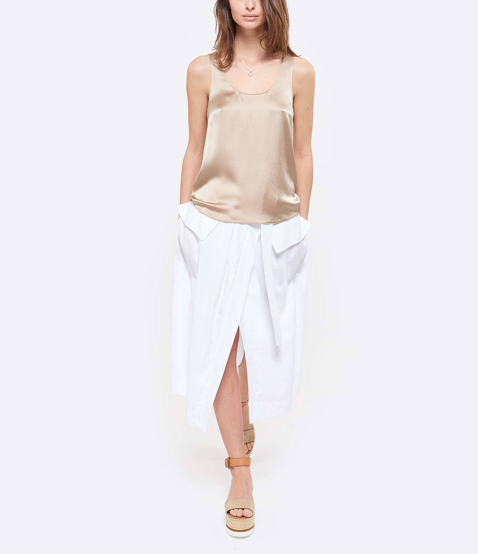 White Buckle Skirt