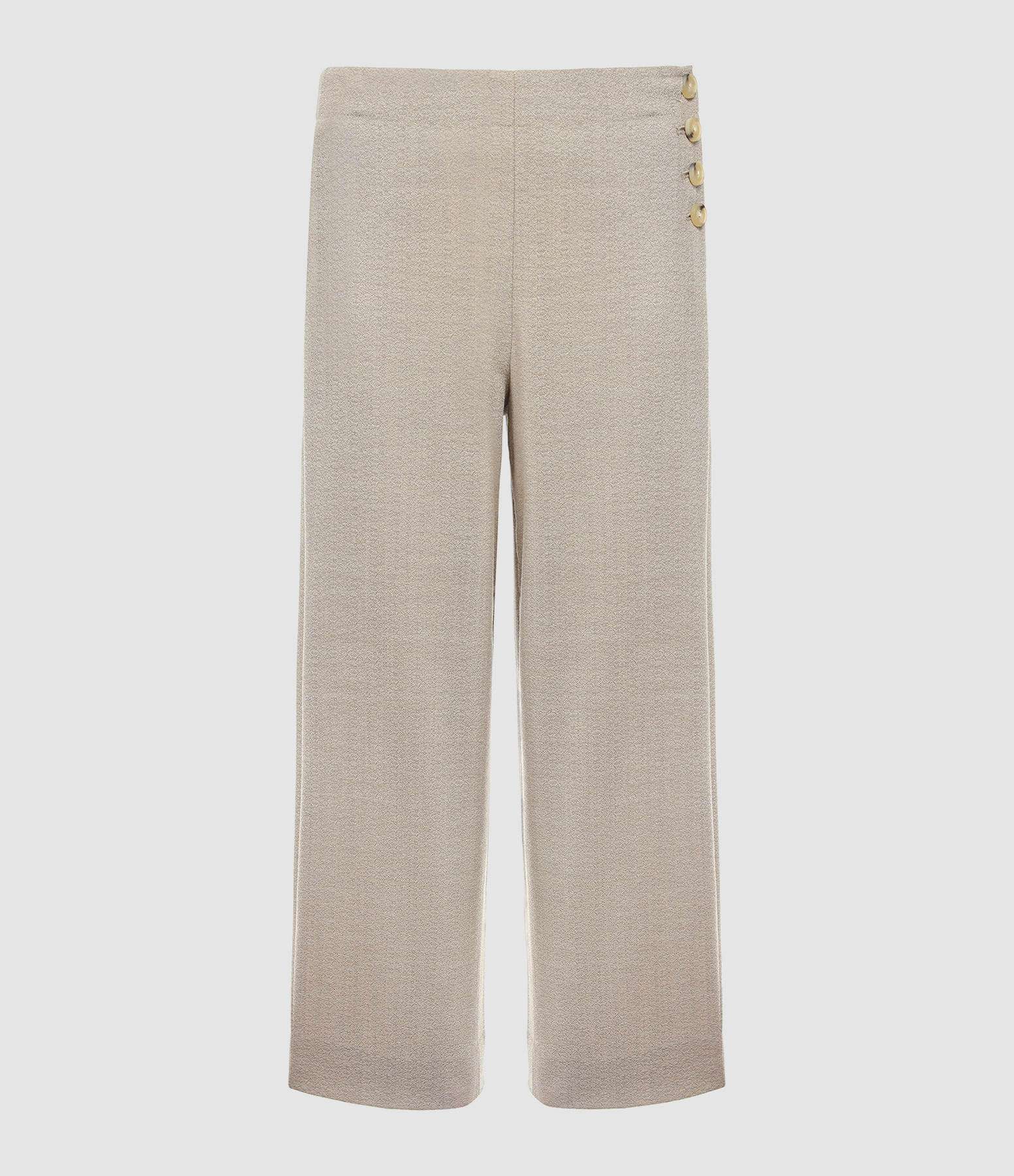 Short Trousers with Buttons in Sand
