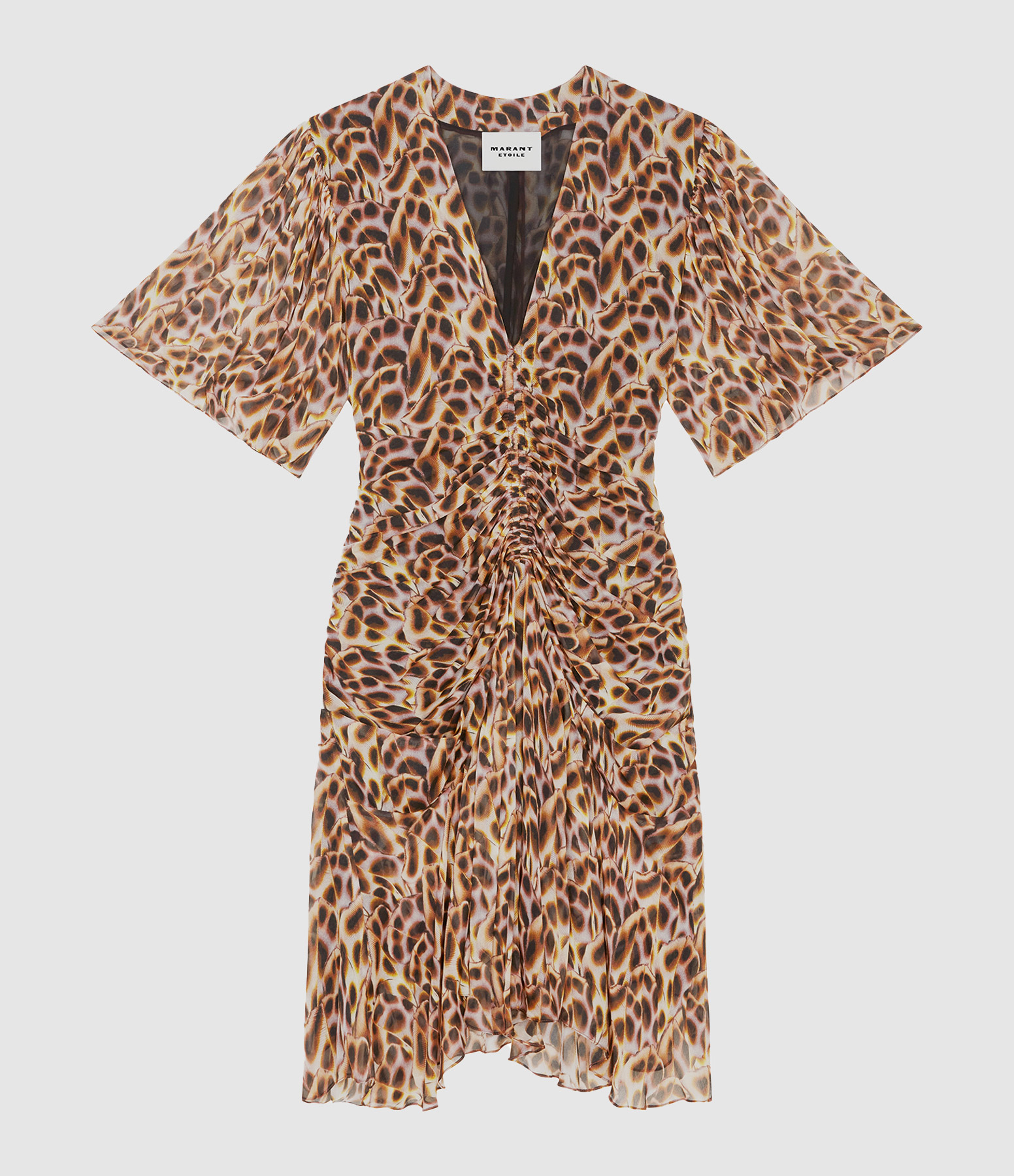 Vivienne Ochre Short Dress