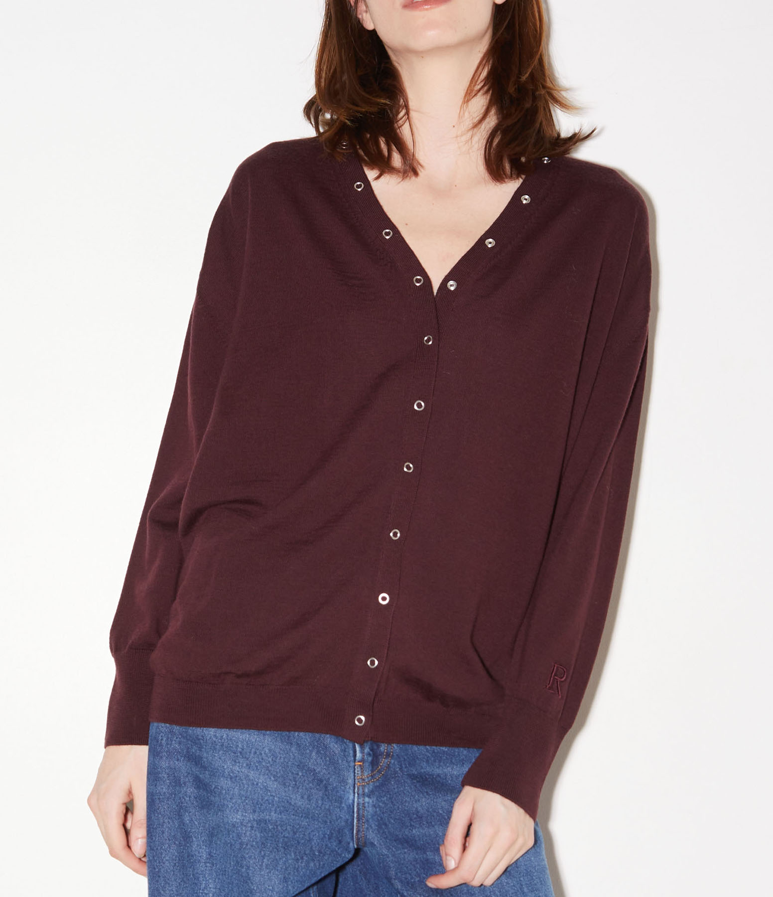 Gilet Lucia Bordeaux