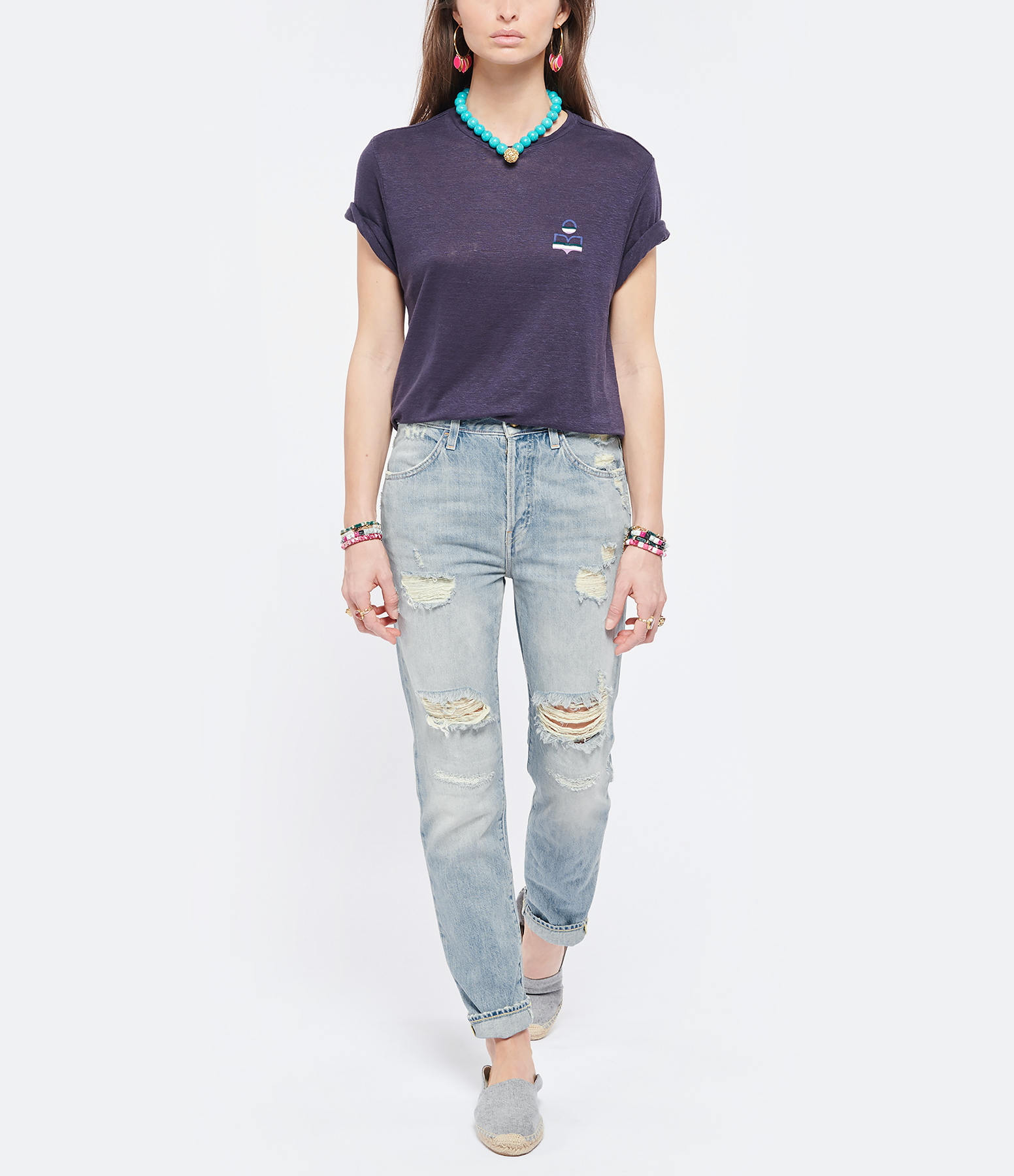Faded Blue Denim Jeans