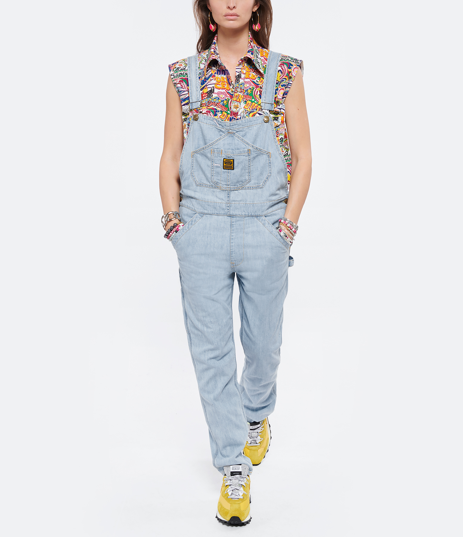 Sky Blue Washington Denim Dungarees