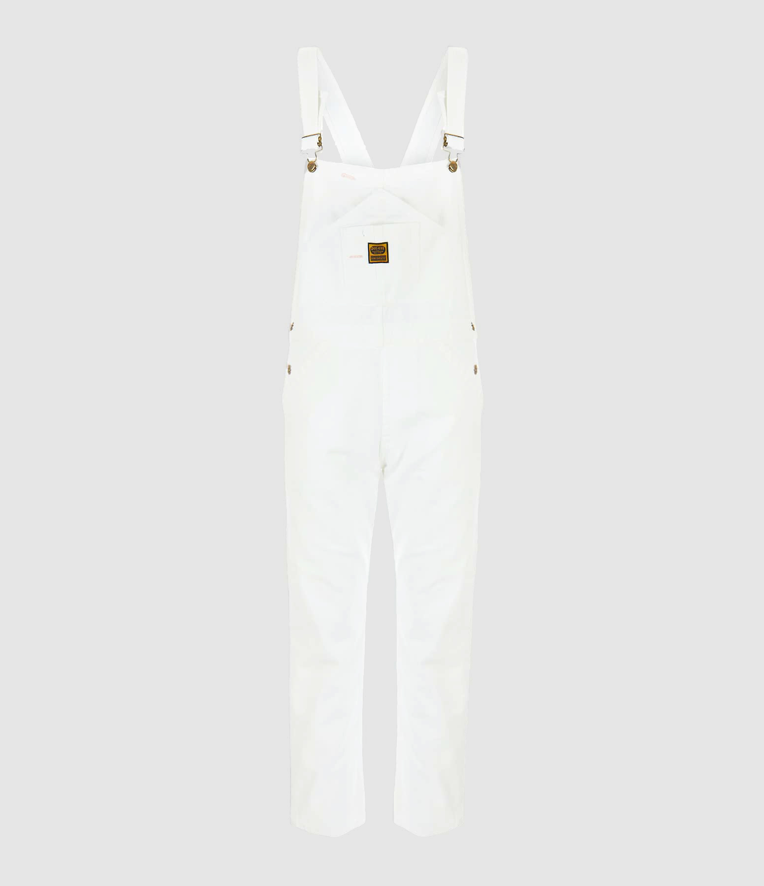 White Washington Denim Dungarees