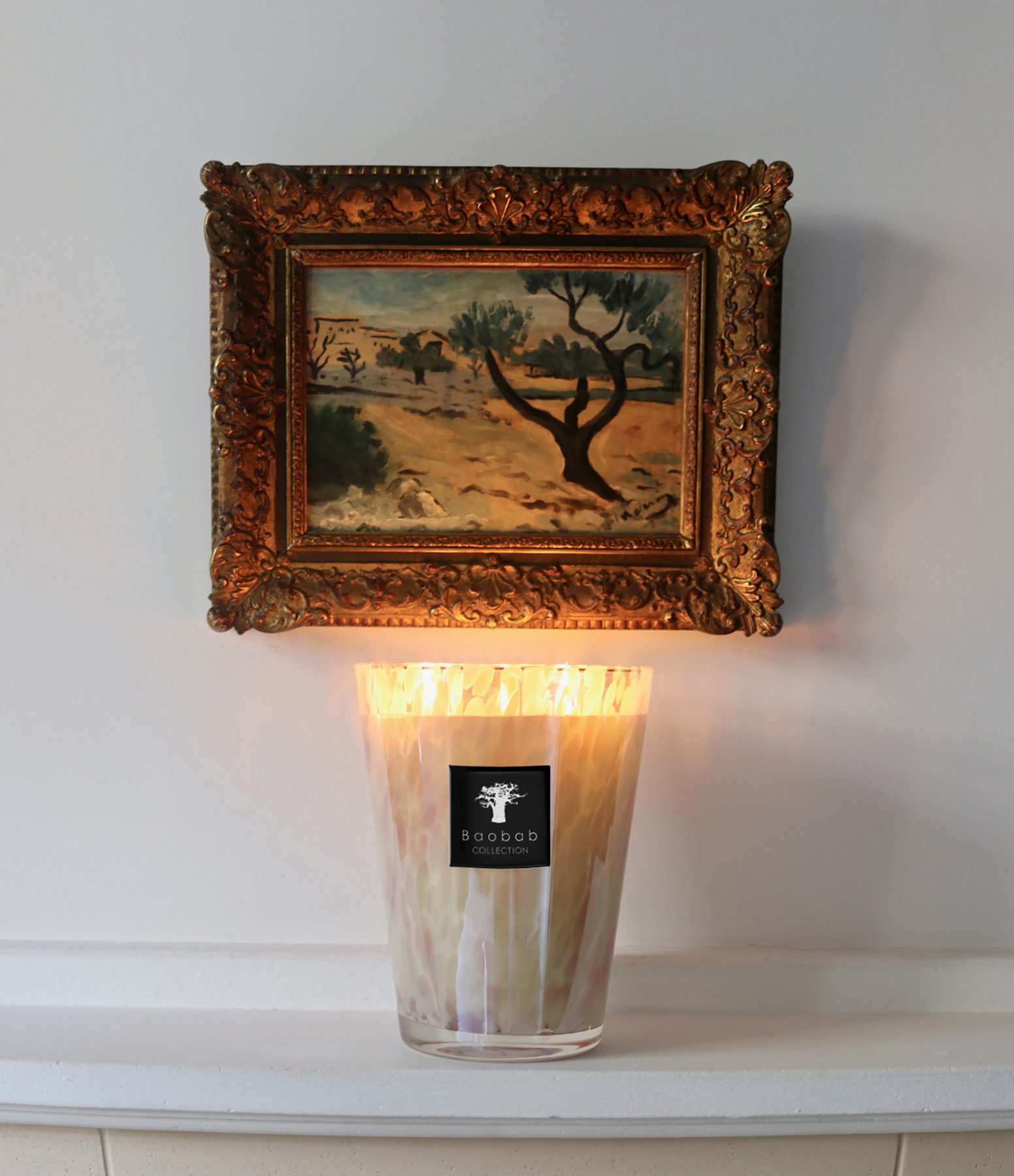 Max 24 White Pearls Candle