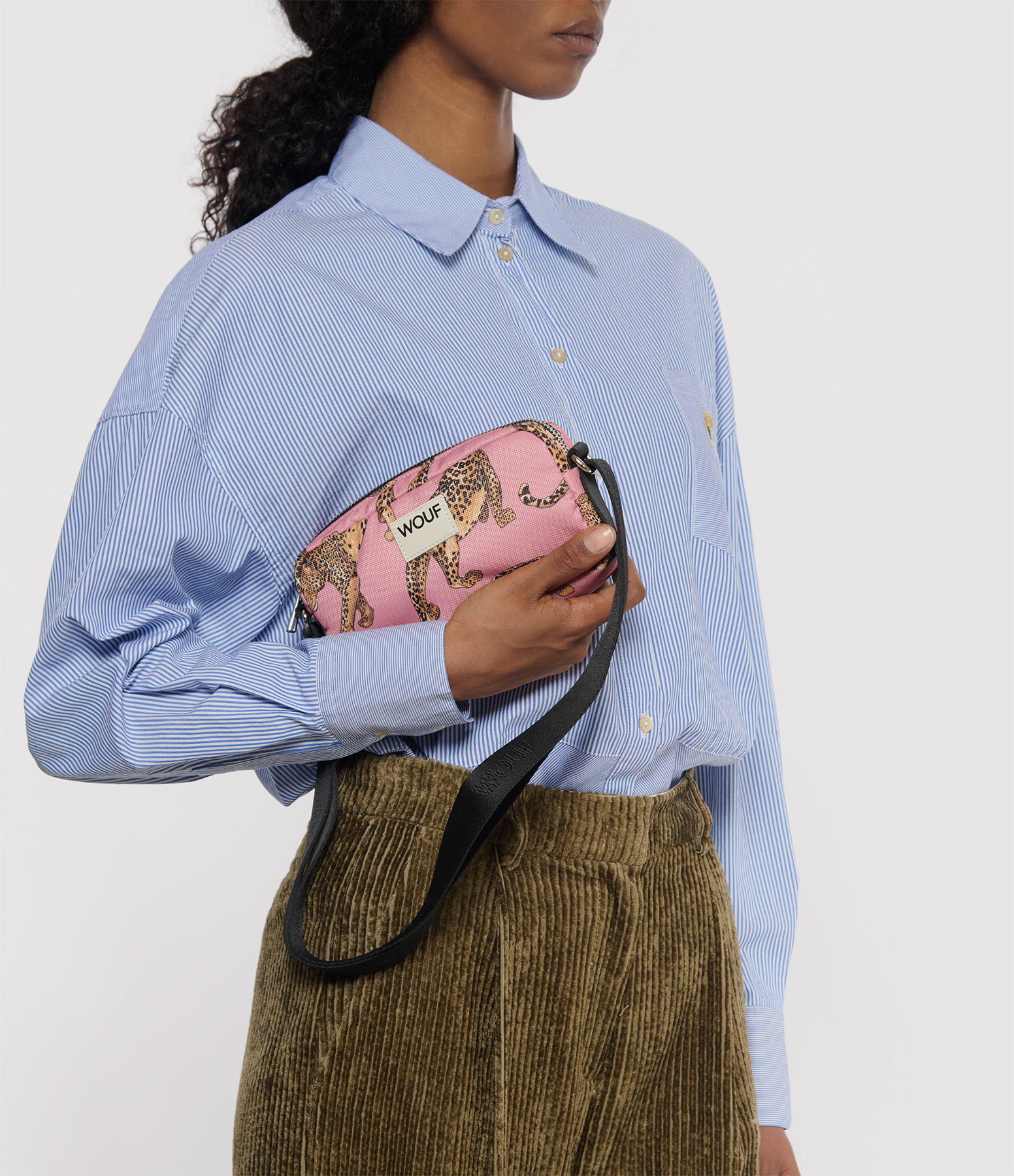 Mini Leopard-Print Blush Bag
