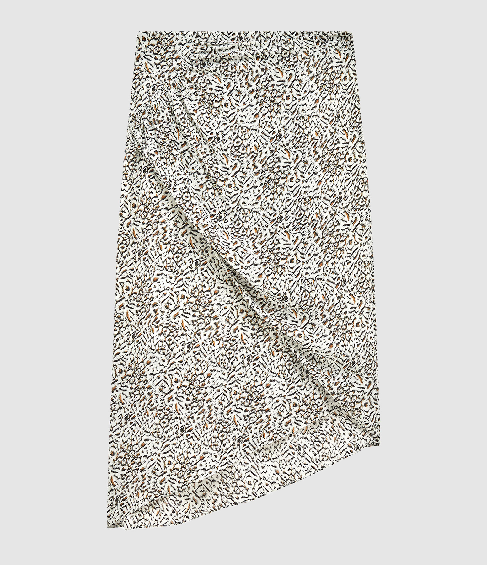 Tessan Skirt – Camel and White