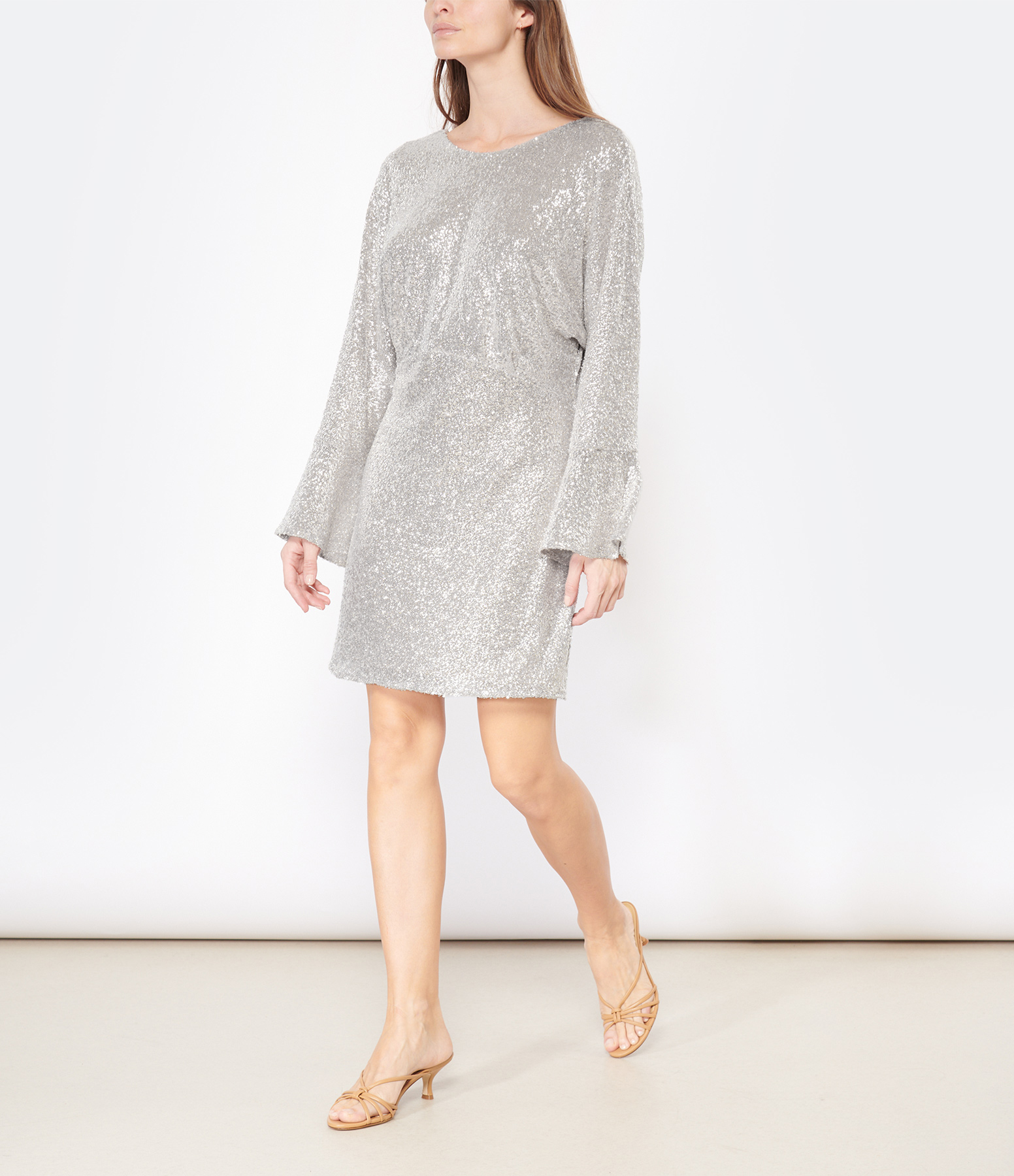Videa Pink Silver Short Dress
