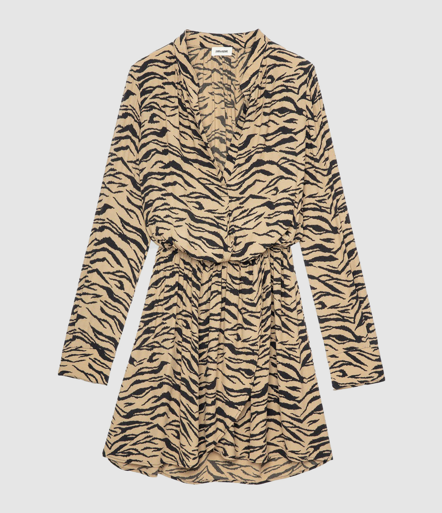 Rinka Natural Tiger Print Dress