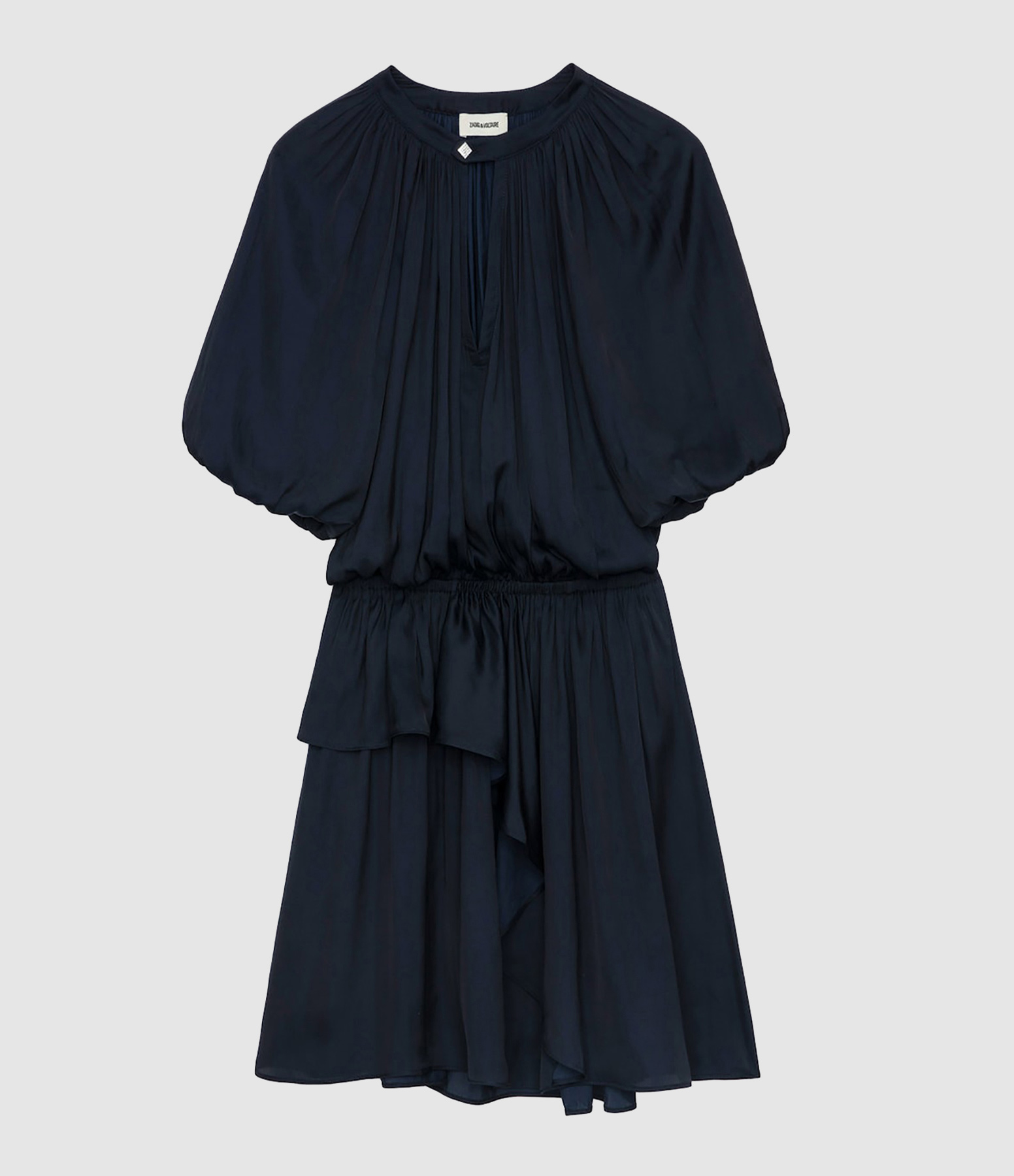 Romina Blue Satin Dress