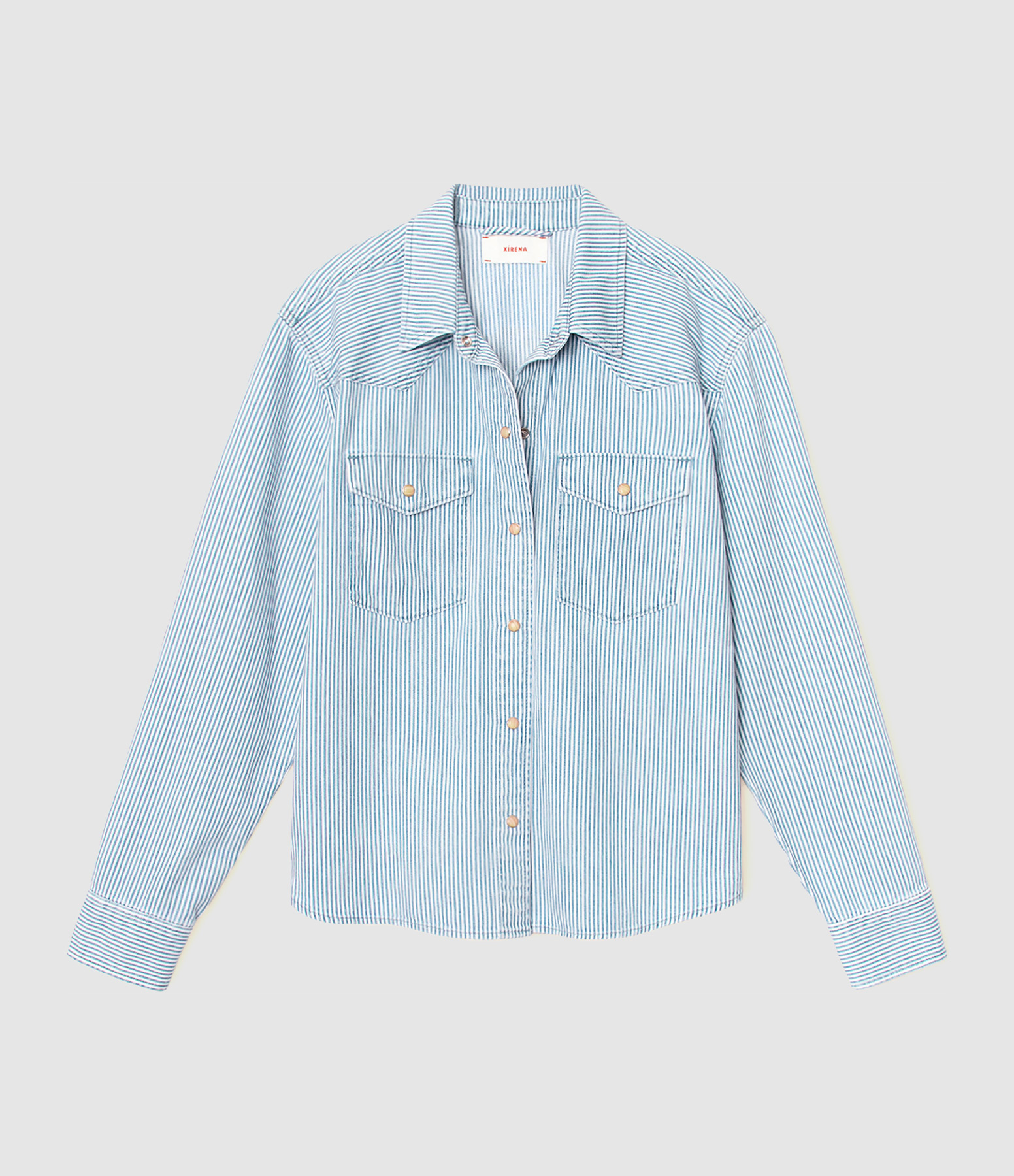 Byron Blue Railroad Shirt
