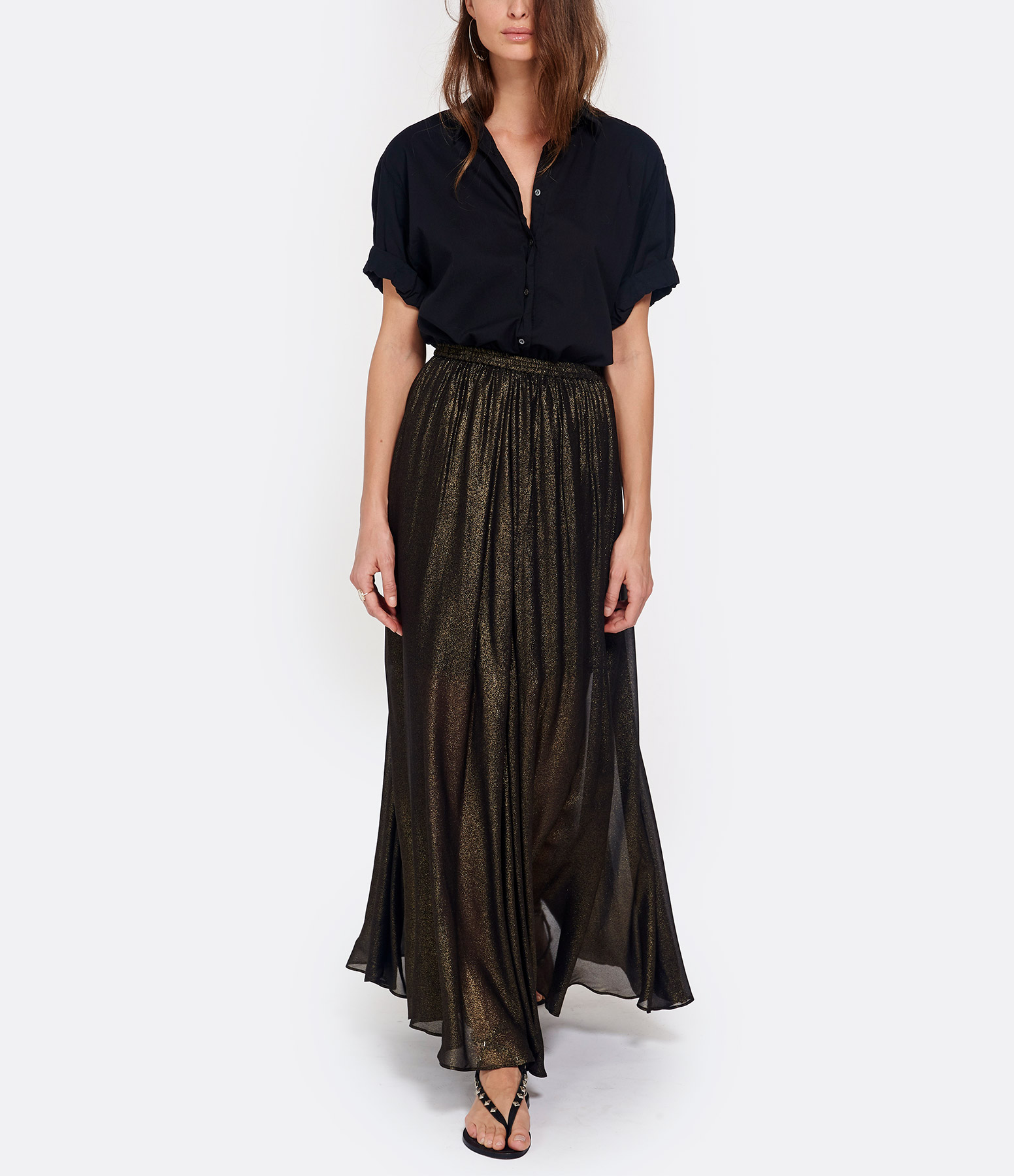 Channing Black Cotton Shirt