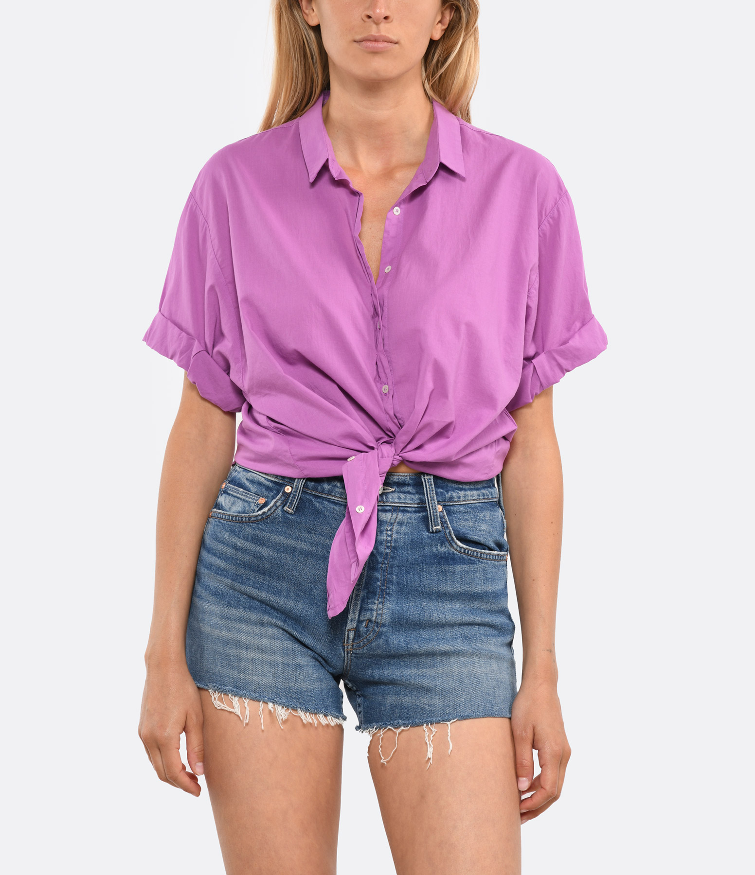 Channing Purple Orchid Cotton Shirt