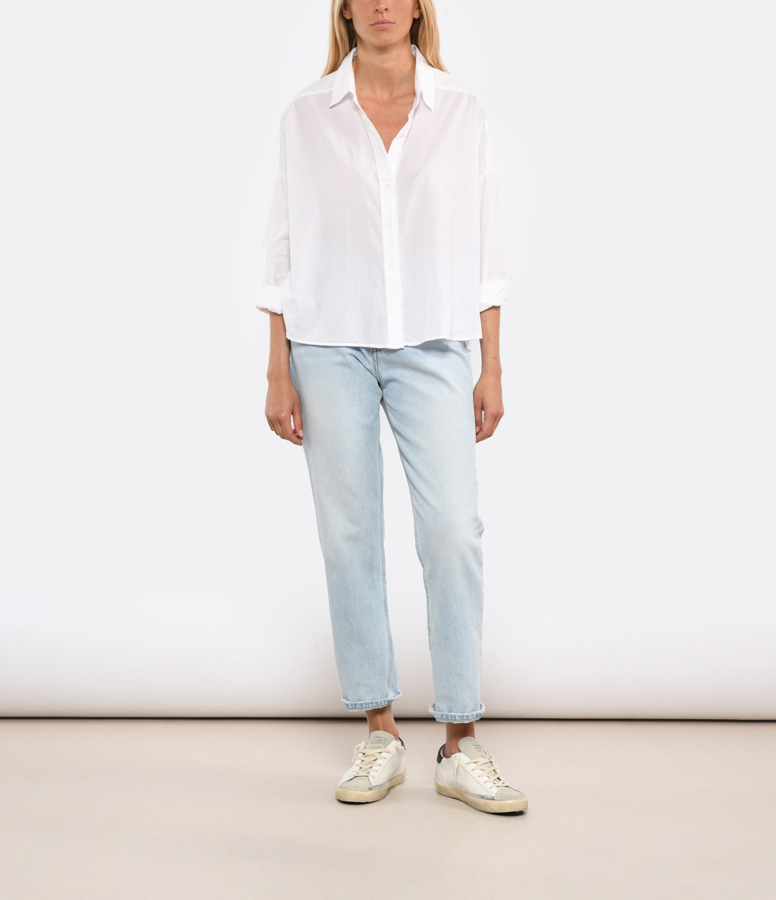 Riley White Cotton Shirt