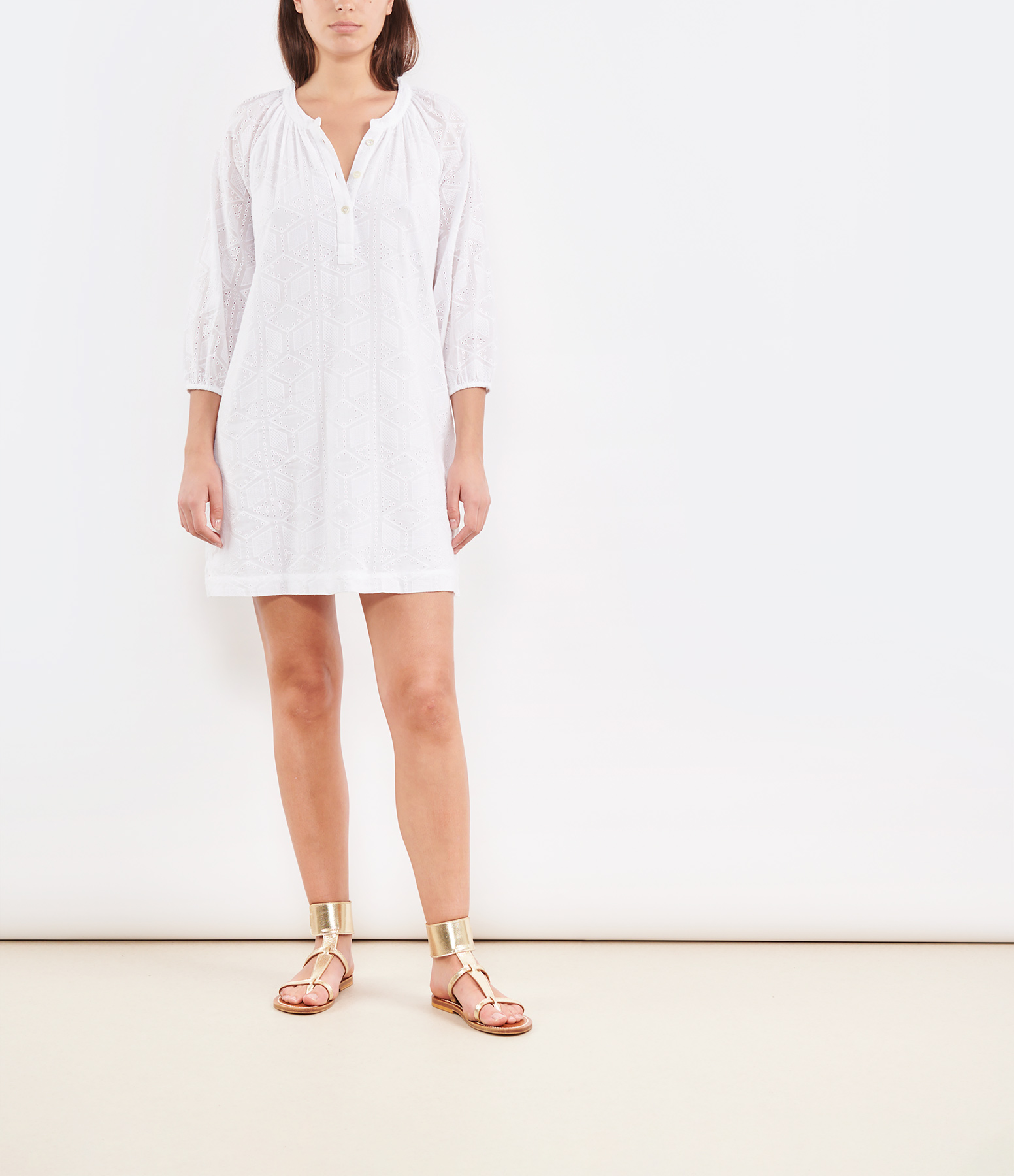 Chandler Short Dress in White