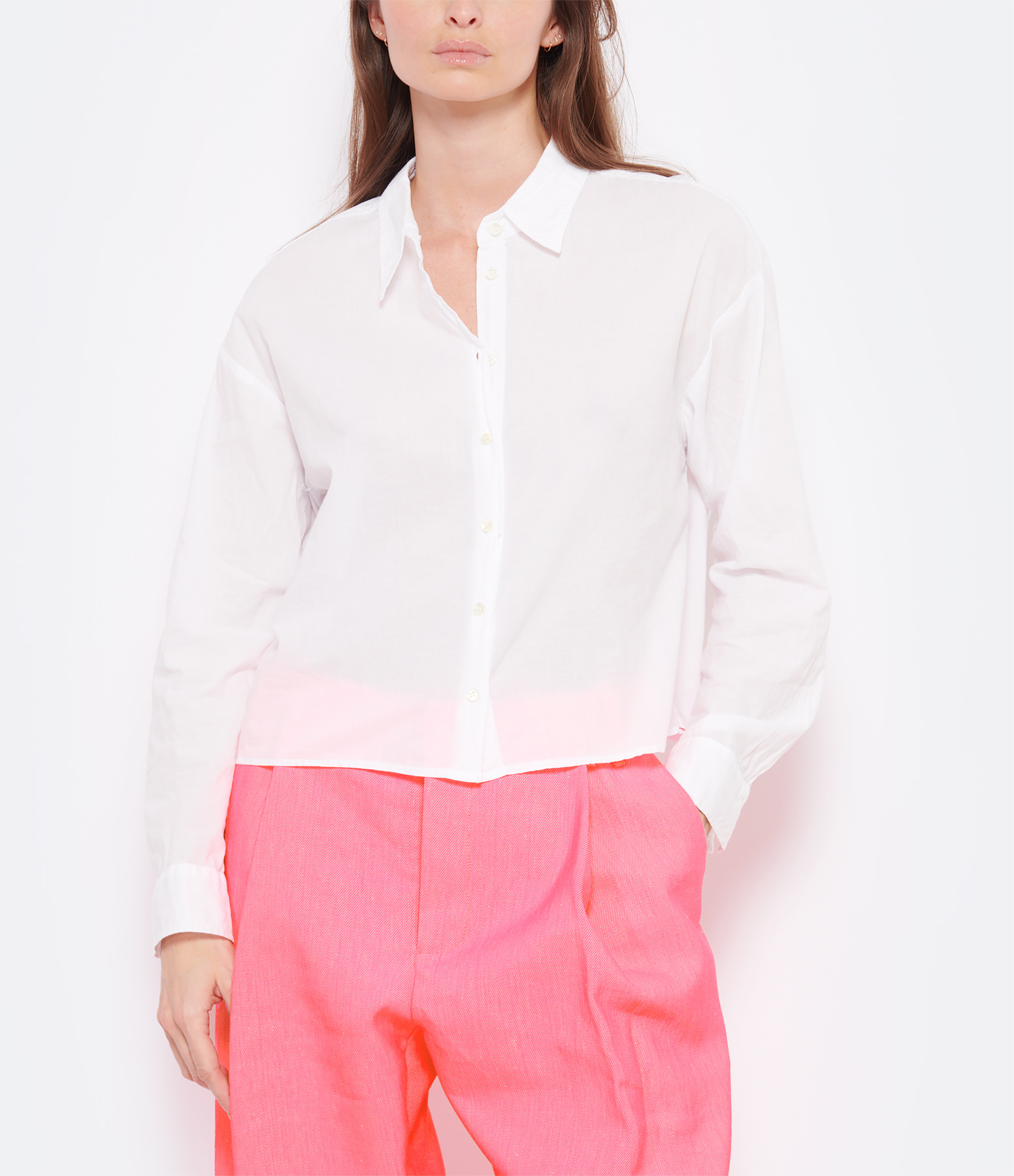 Dawson White Cotton Shirt