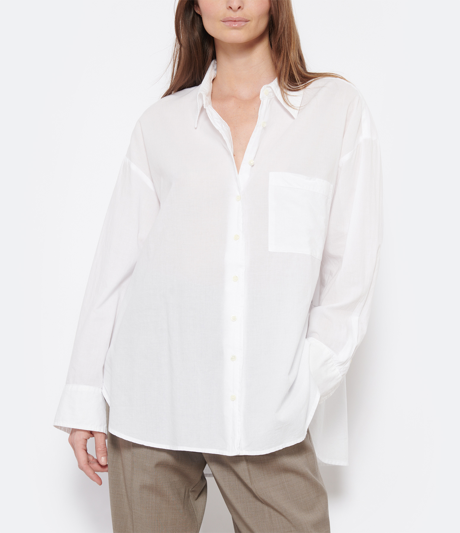 Sydney White Cotton Shirt