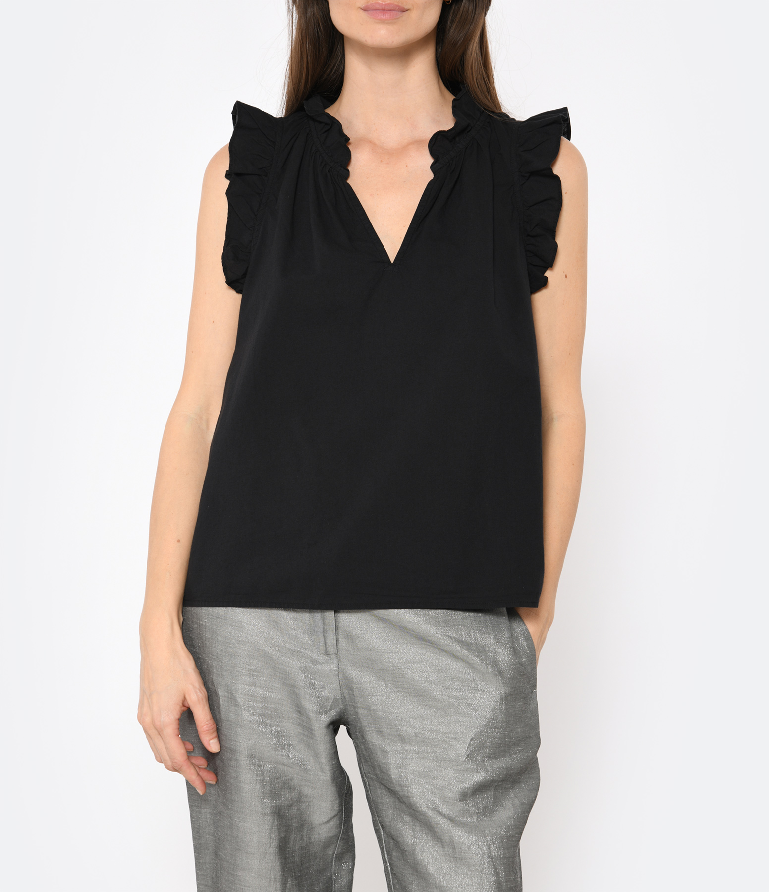 Black Bex Cotton Top
