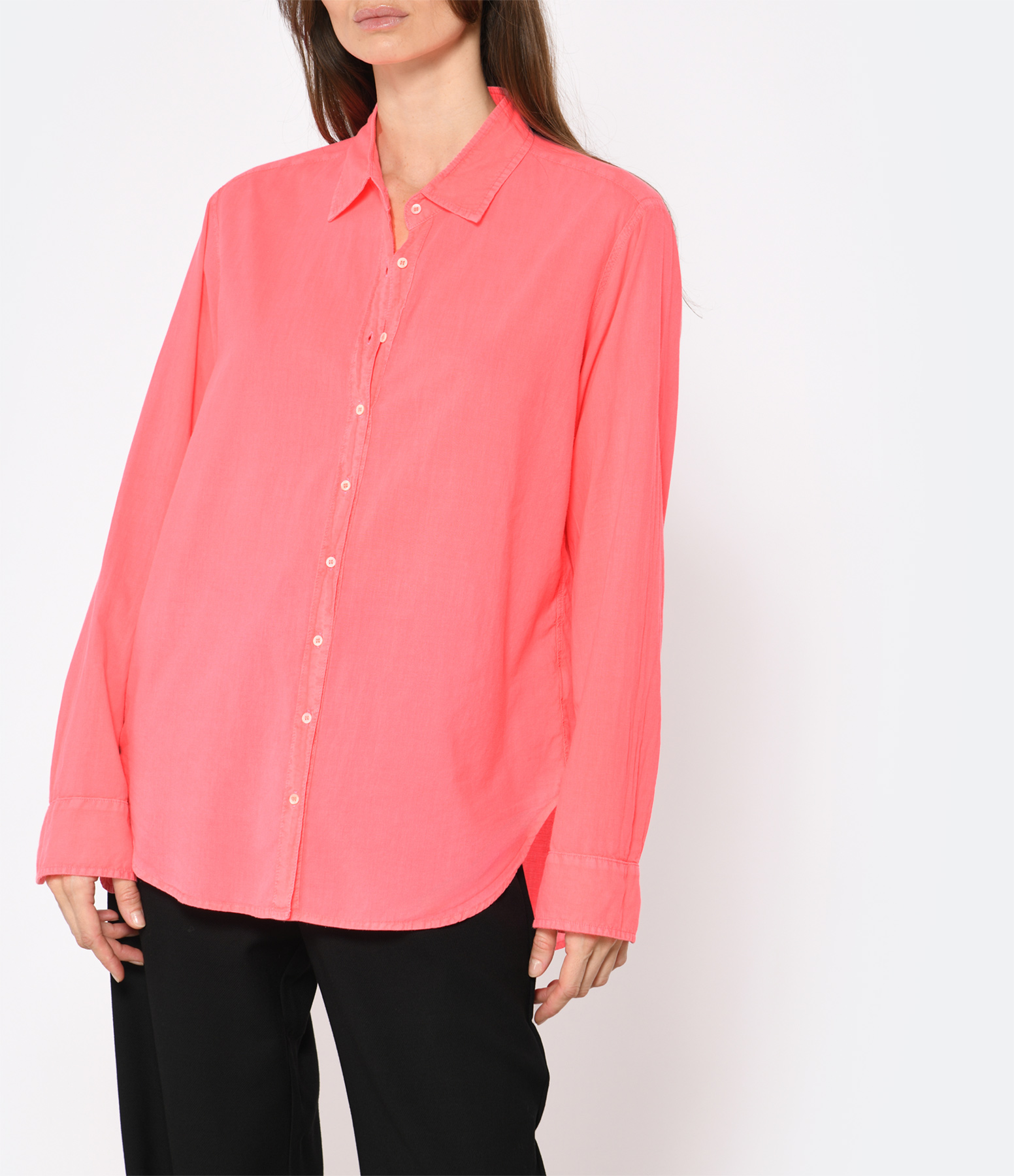 Neon Pink Fine Cotton Shirt