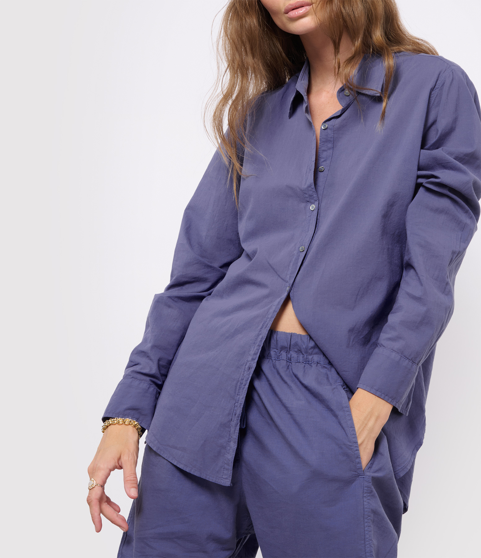 Marlin Blue Fine Cotton Shirt