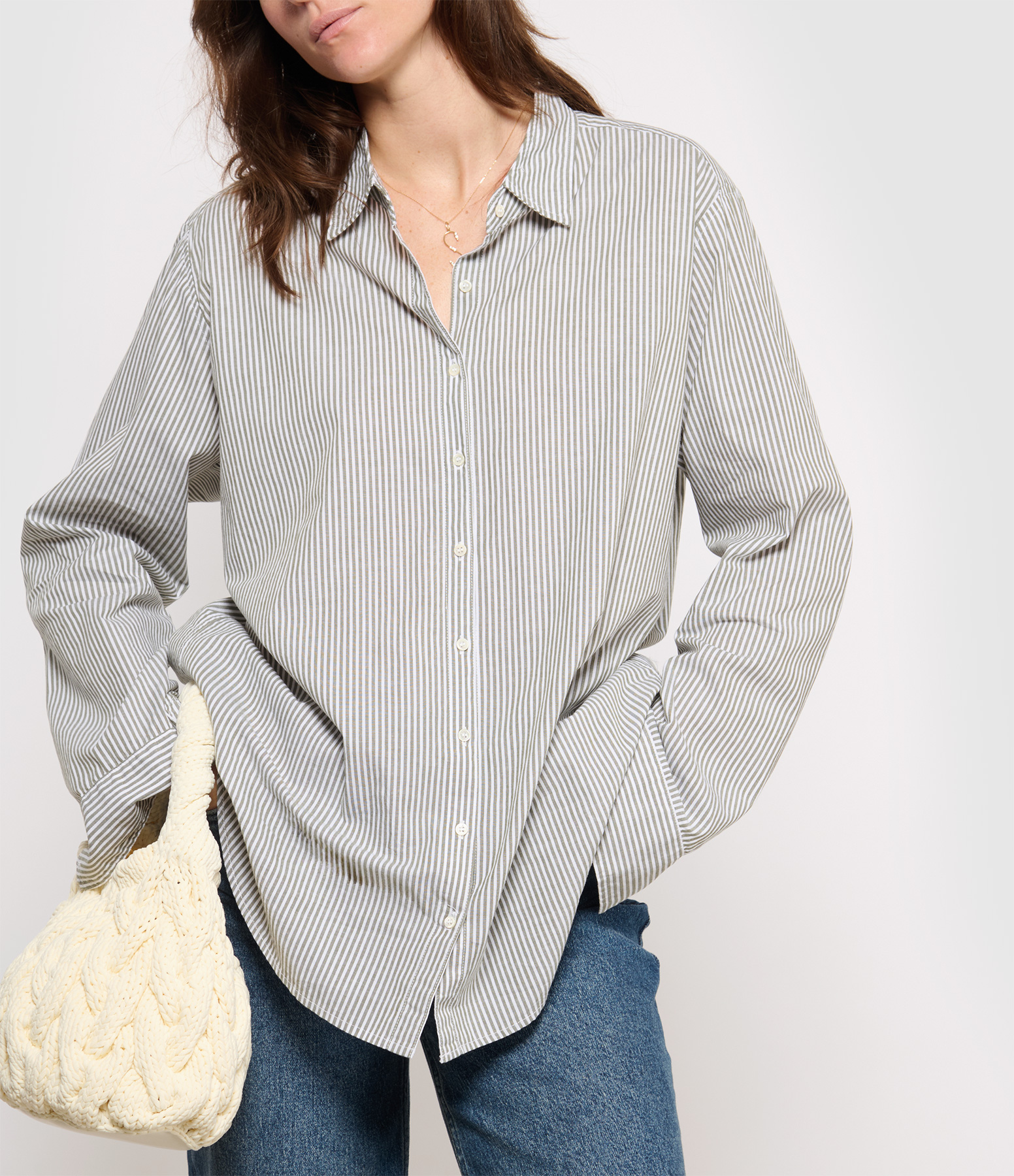 Beau Coton Sage White Shirt