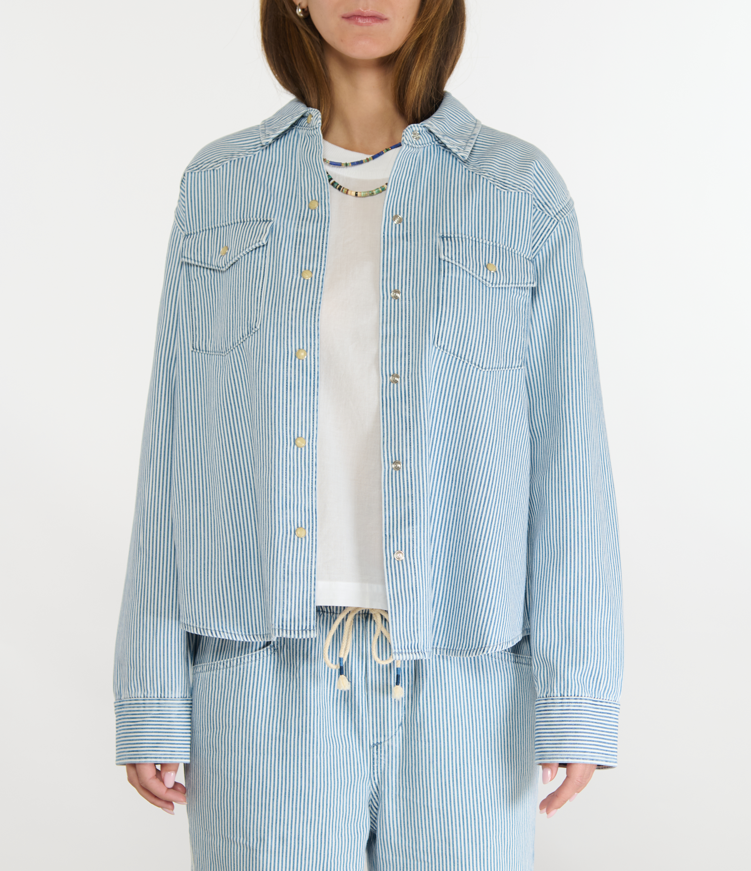 Byron Blue Railroad Shirt