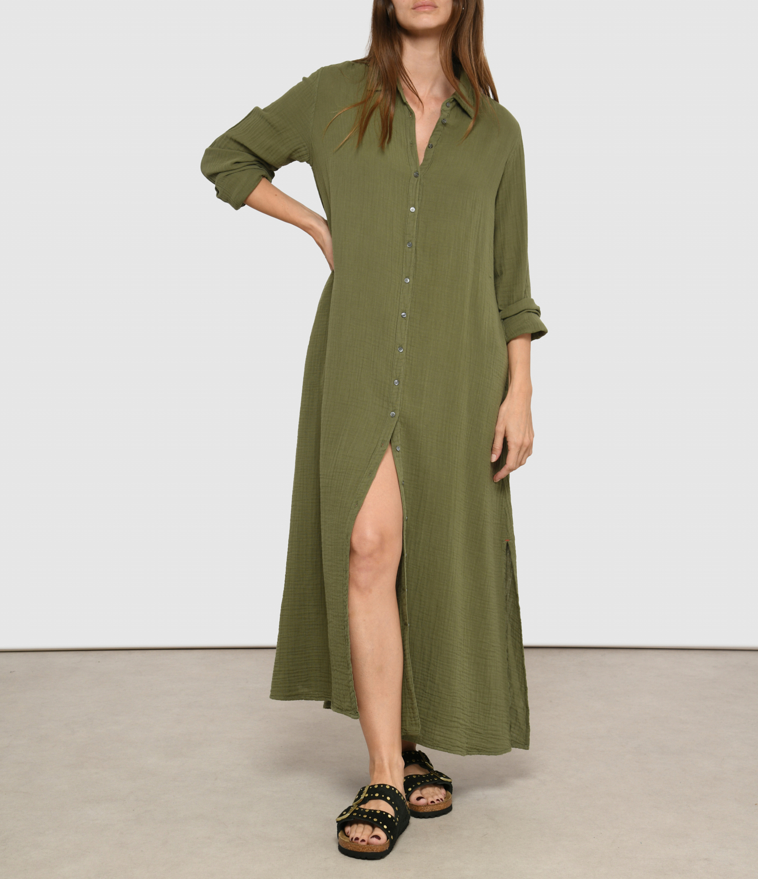 Boden Olive Moss Dress