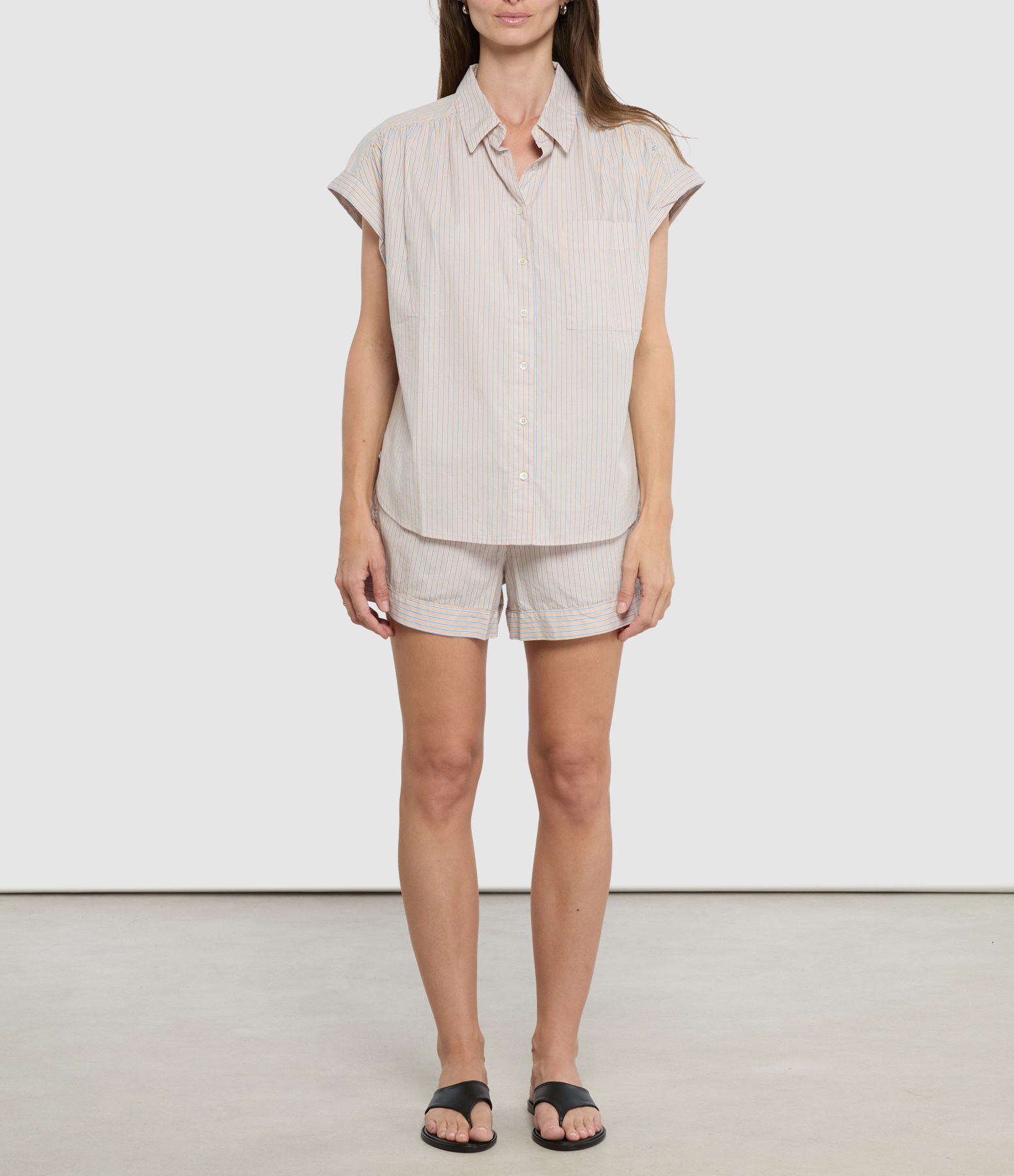 Lexi Tangerine Sky Shirt