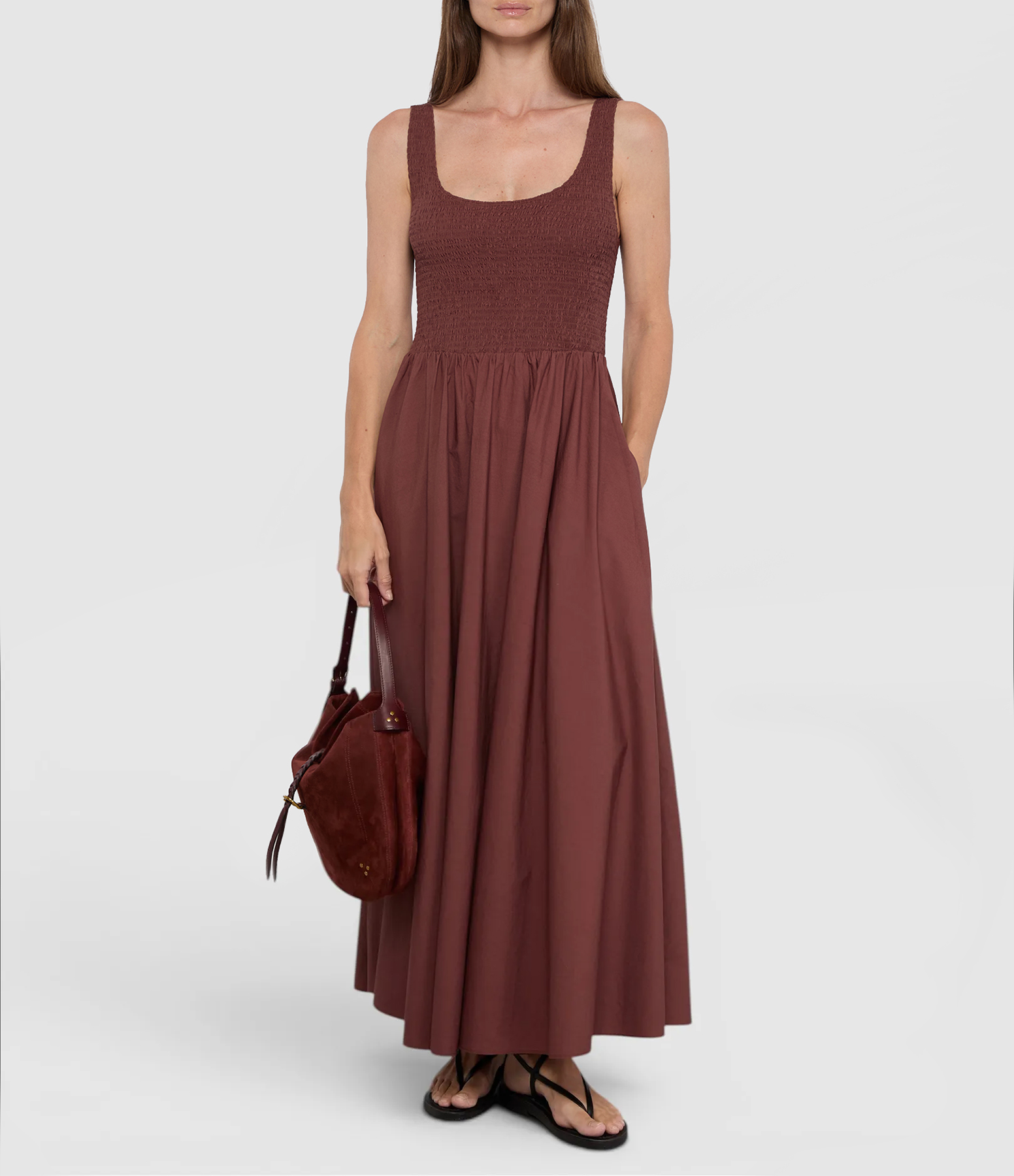 Florence Dress in Adobe Brown