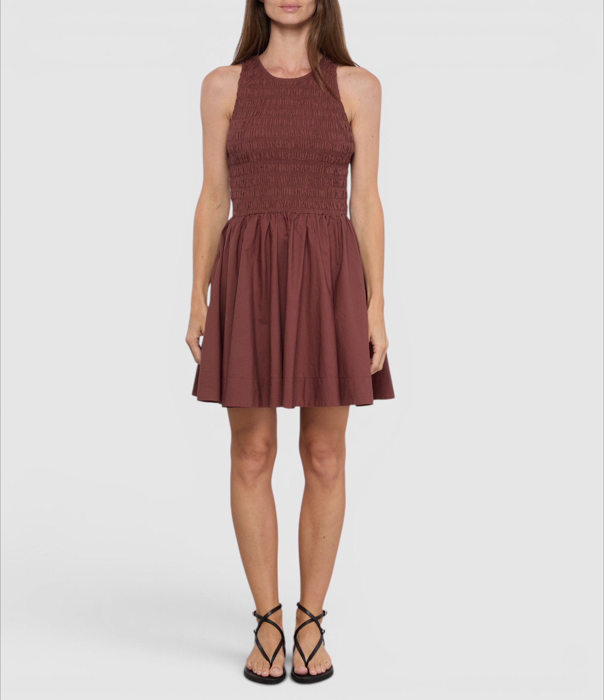 Florie Dress in Adobe Brown